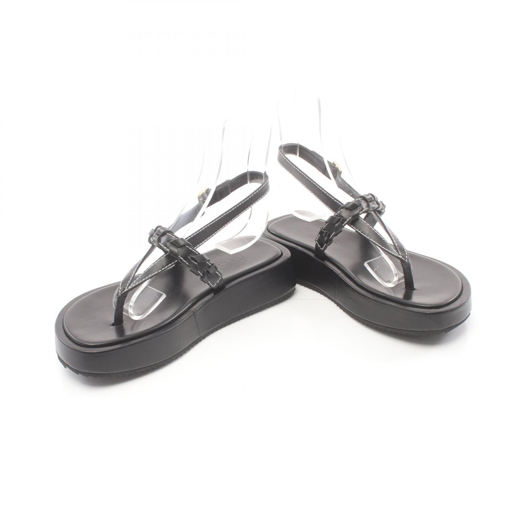 J.W.Anderson Leather Sandals Black ANW36008A