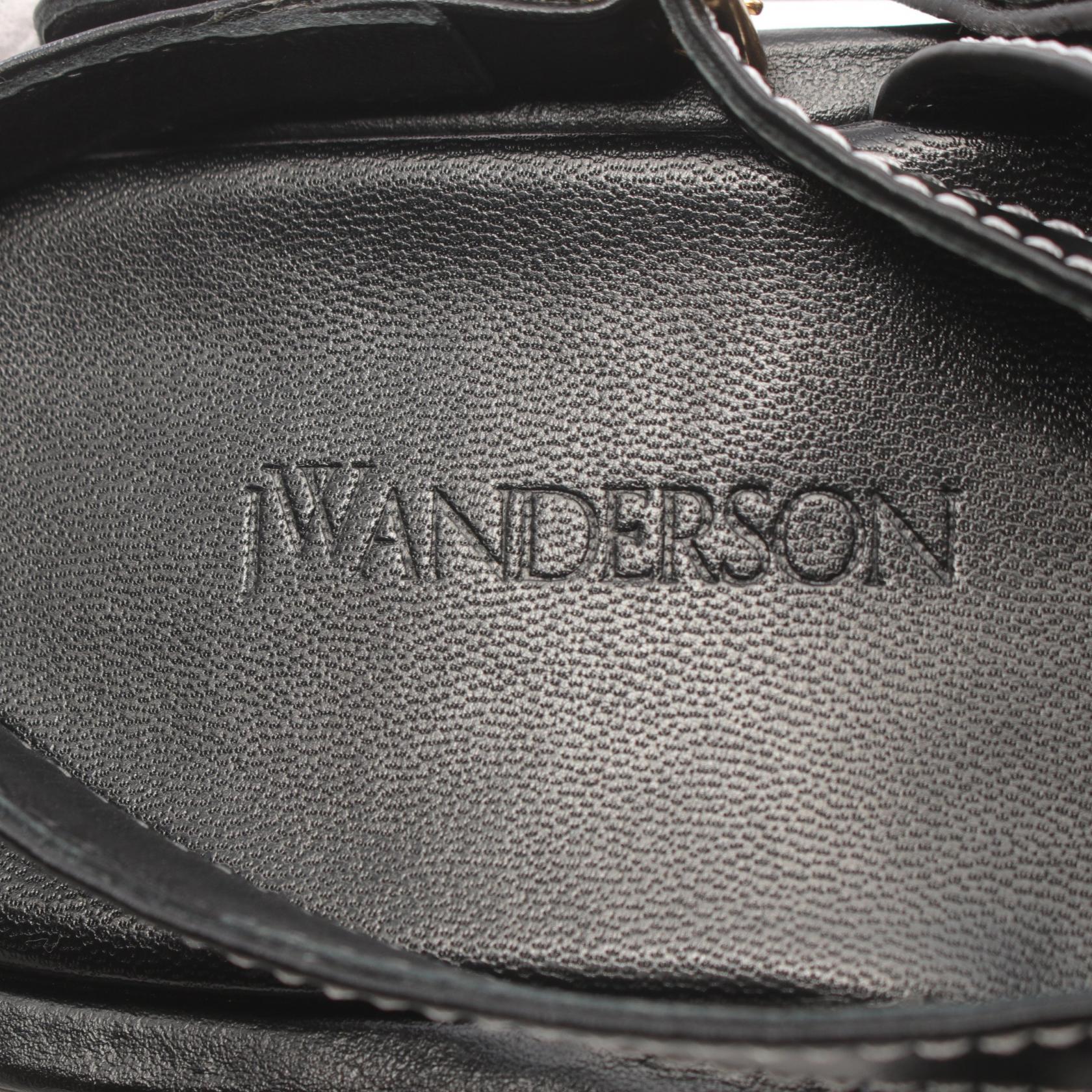 J.W.Anderson Leather Sandals Black ANW36008A