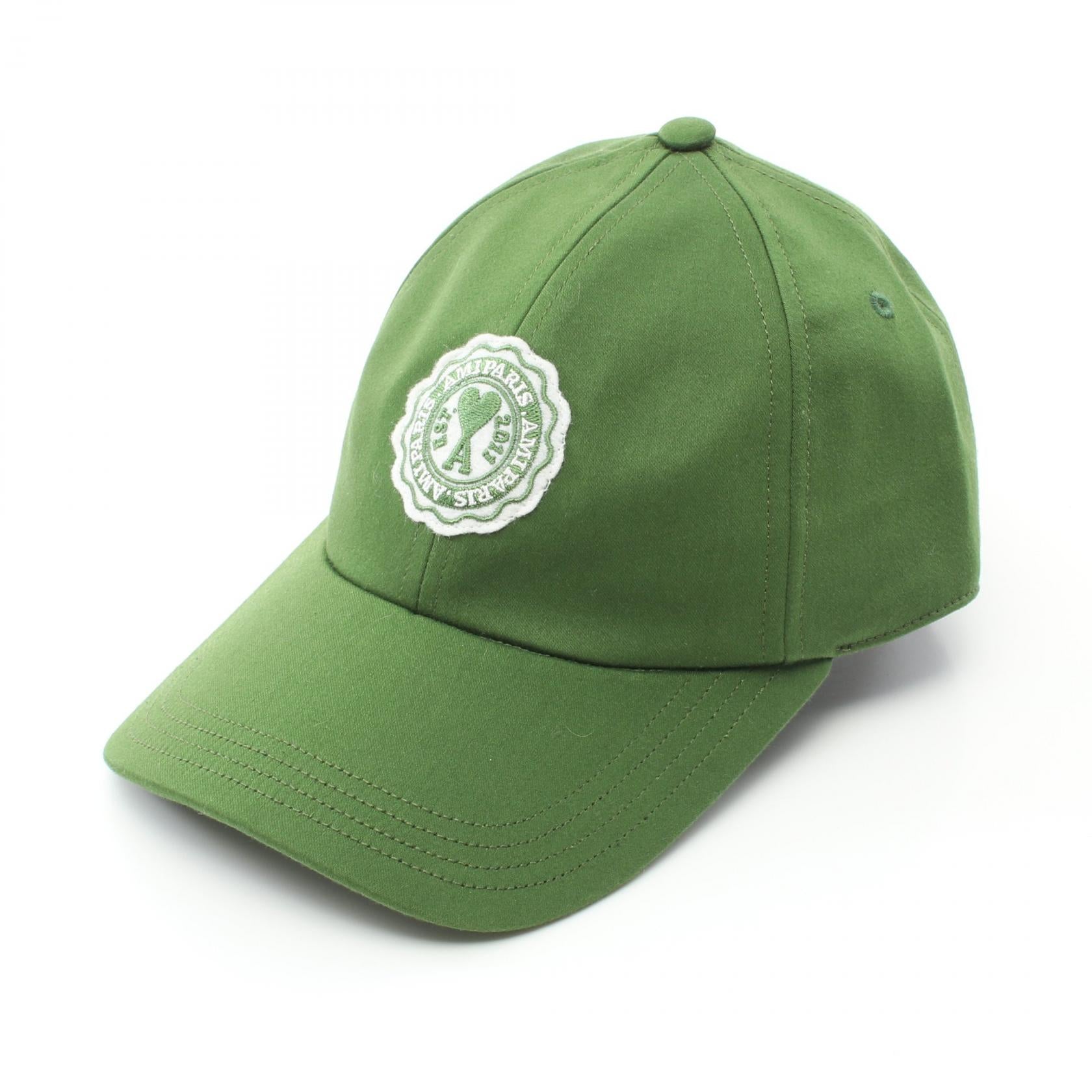 AMI Logo Cotton Cap Green UCP205.CO0009