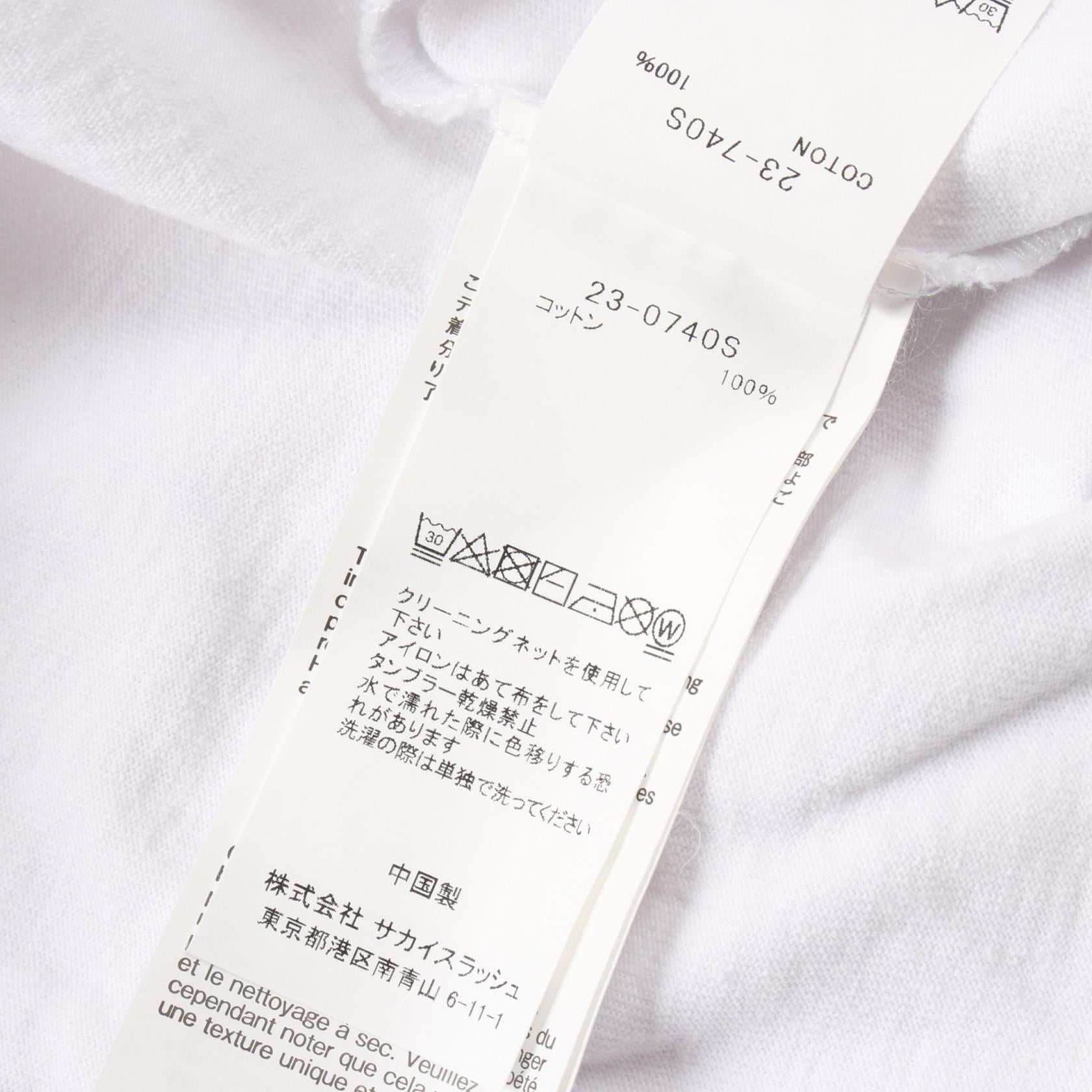 Sacai × Gilles Peterson Cotton T-Shirt White