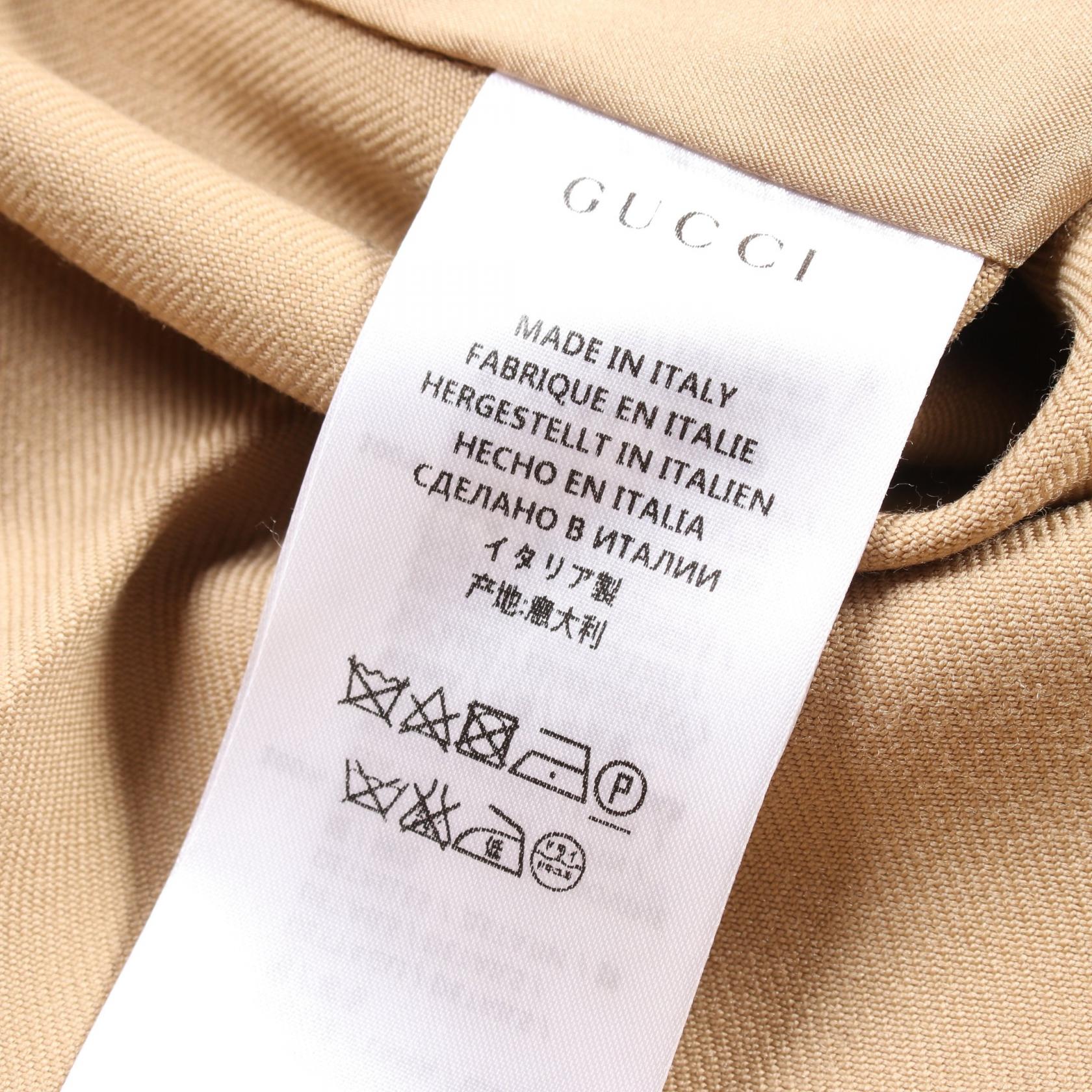 Gucci Wool Trench Coat Beige 405131