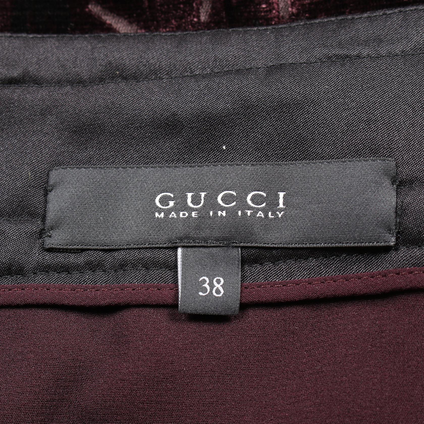 Gucci Fabric Skirt Purple/Black