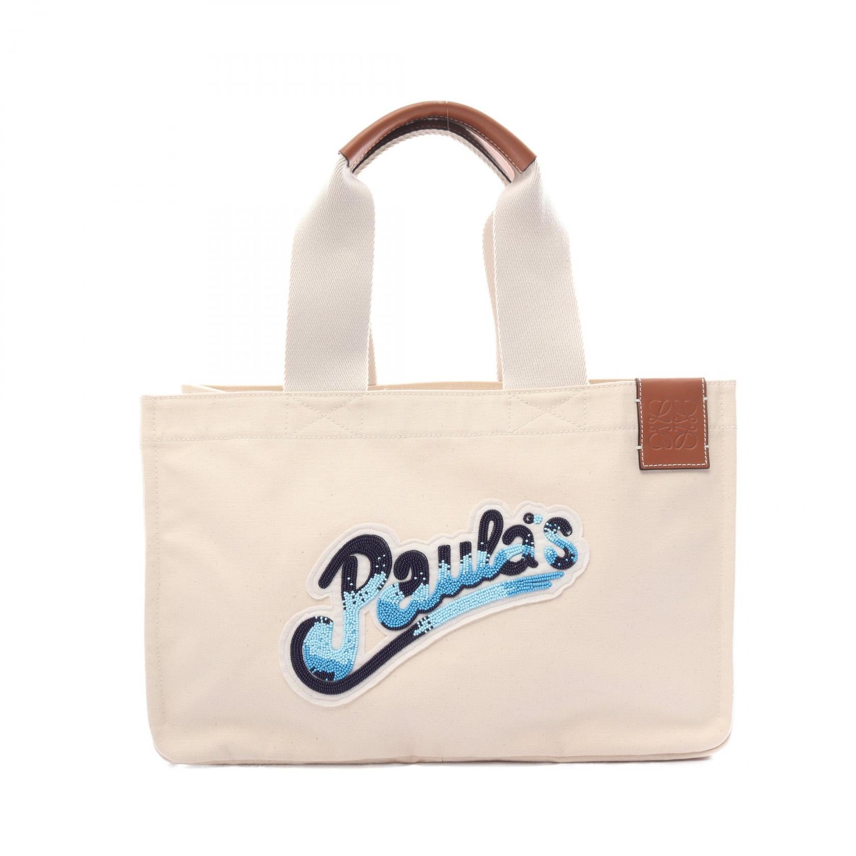 Loewe Paula's Canvas Tote Bag Ivory