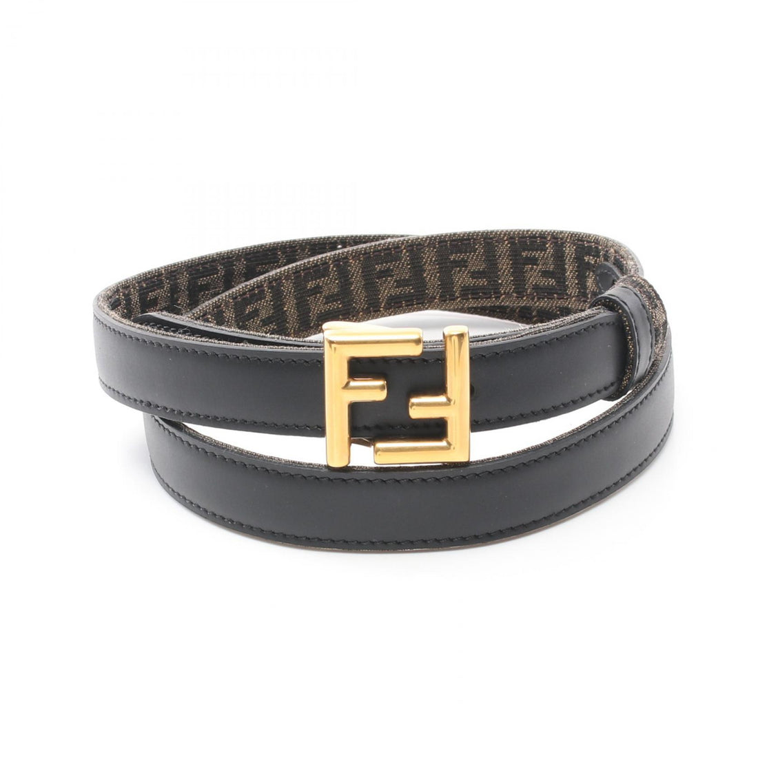 Fendi FF Dauphine Reversible Belt Canvas Belt in Great Condition