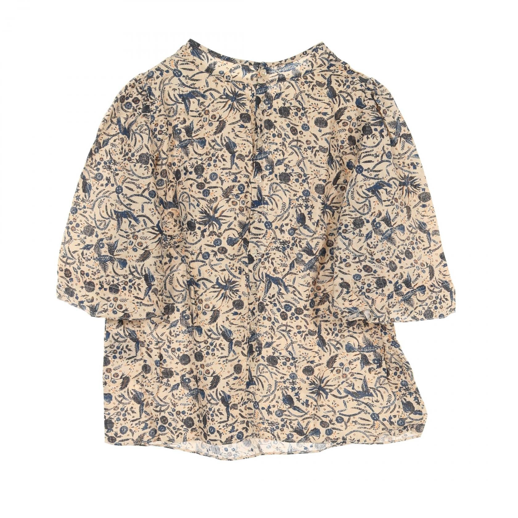 ETOILE ISABEL MARANT Blouse Fabric Beige/Navy/Multi