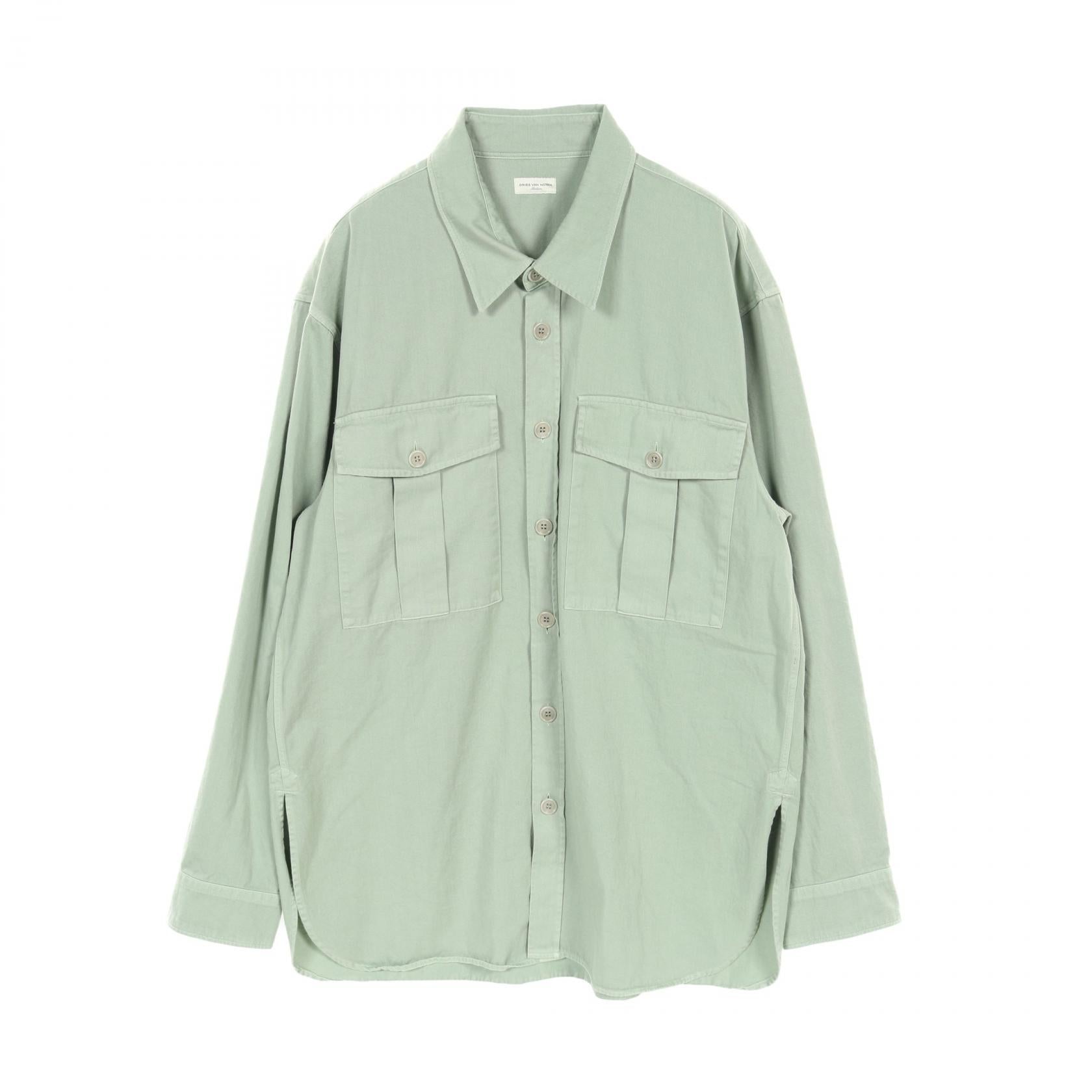 DRIES VAN NOTEN Cotton Top Green