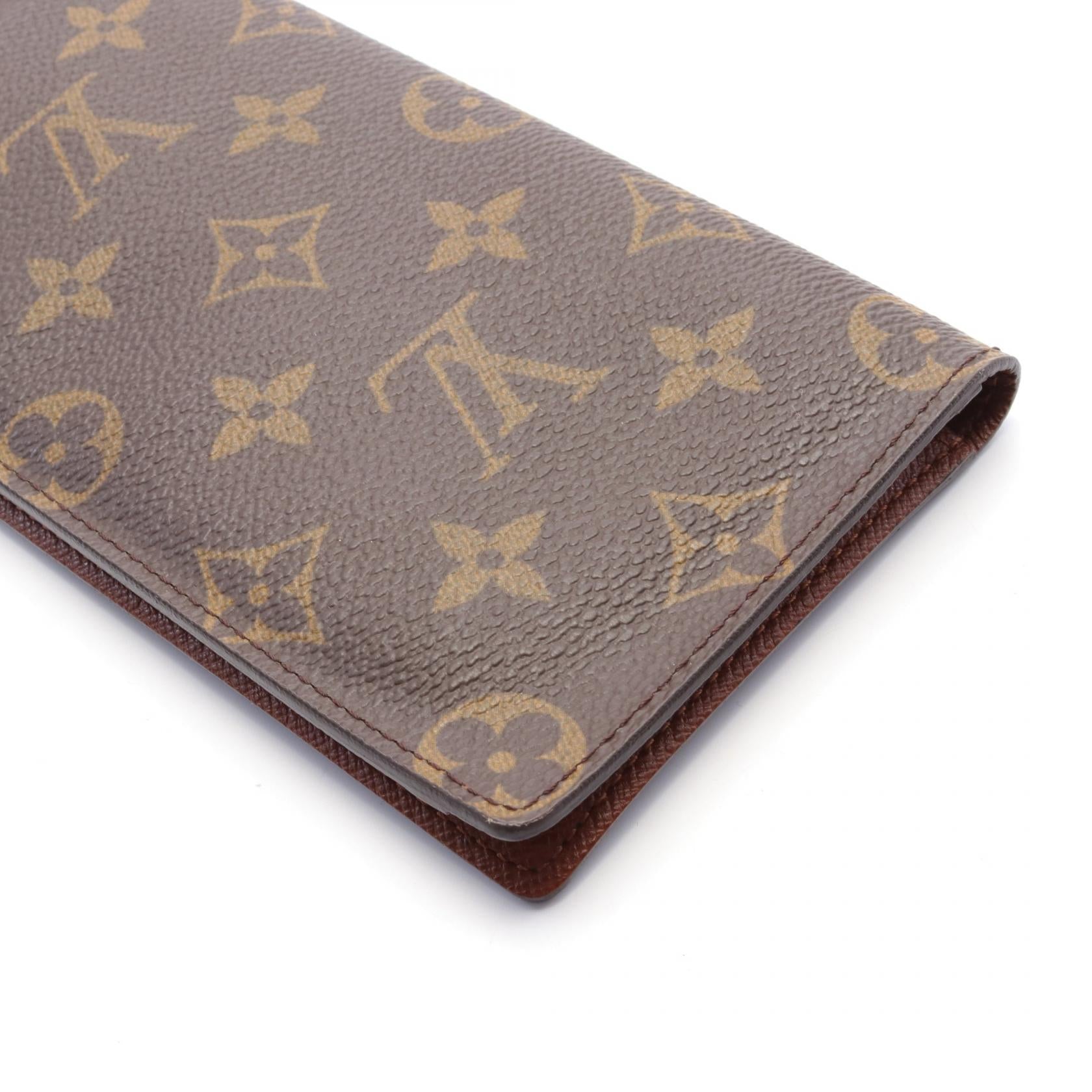 Louis Vuitton Monogram Brazza Wallet  Canvas Long Wallet M61823 in Great Condition