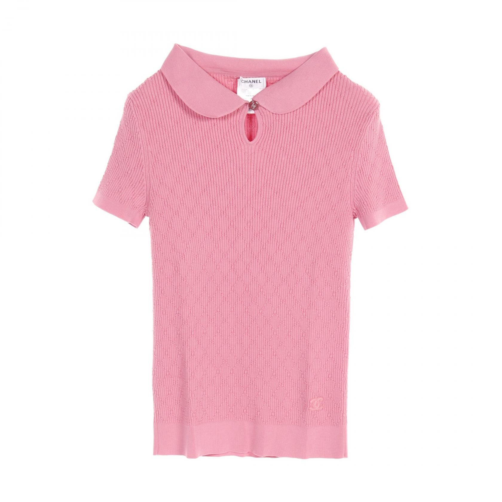 Chanel Matelasse Knit Cotton Top P45601