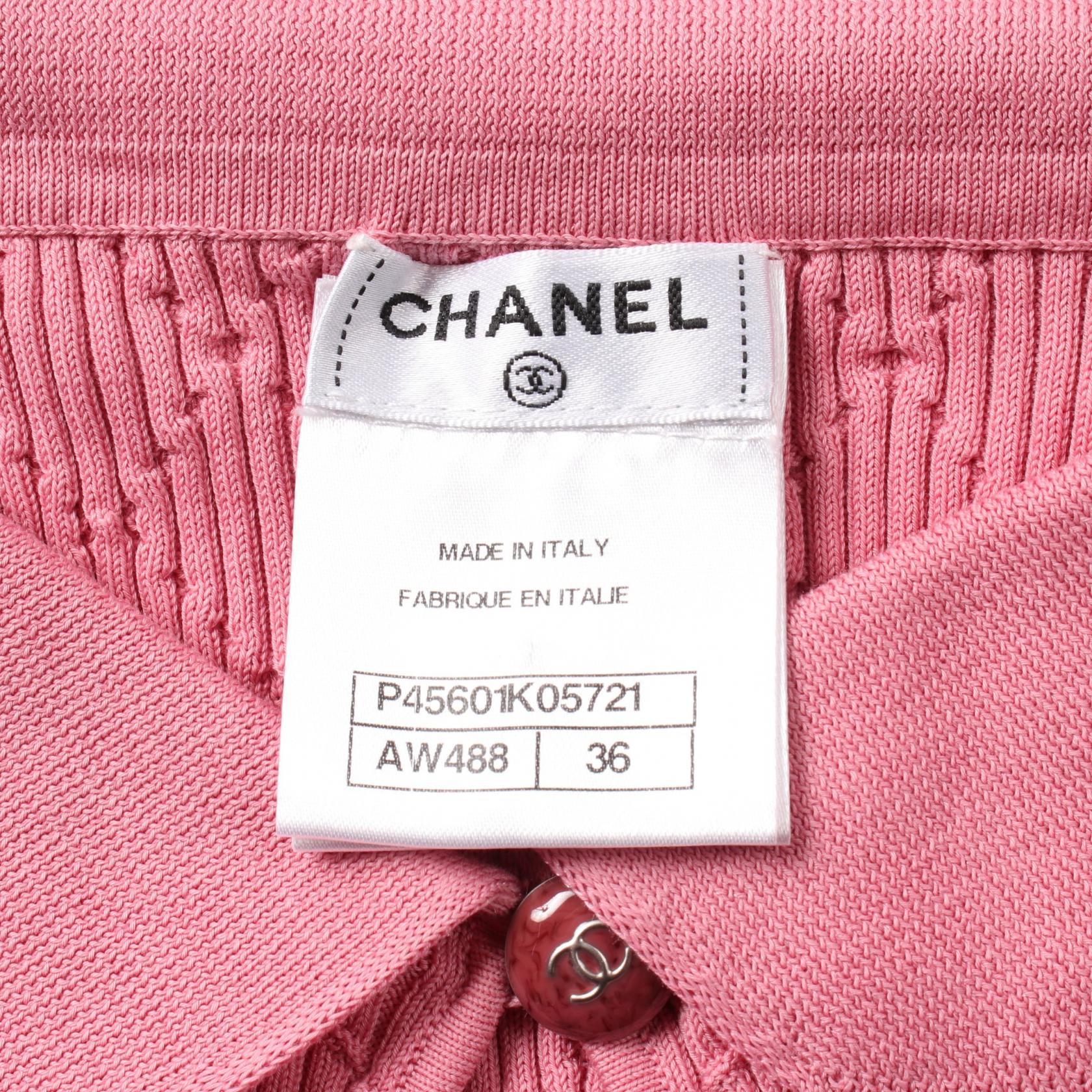 Chanel Matelasse Knit Cotton Top P45601