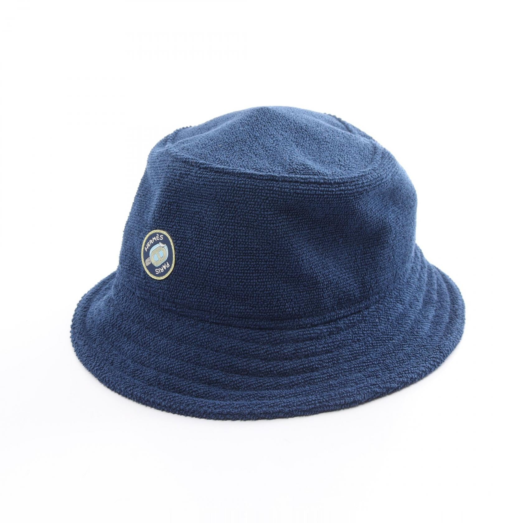 Hermes Cotton Harper Bucket Hat Navy