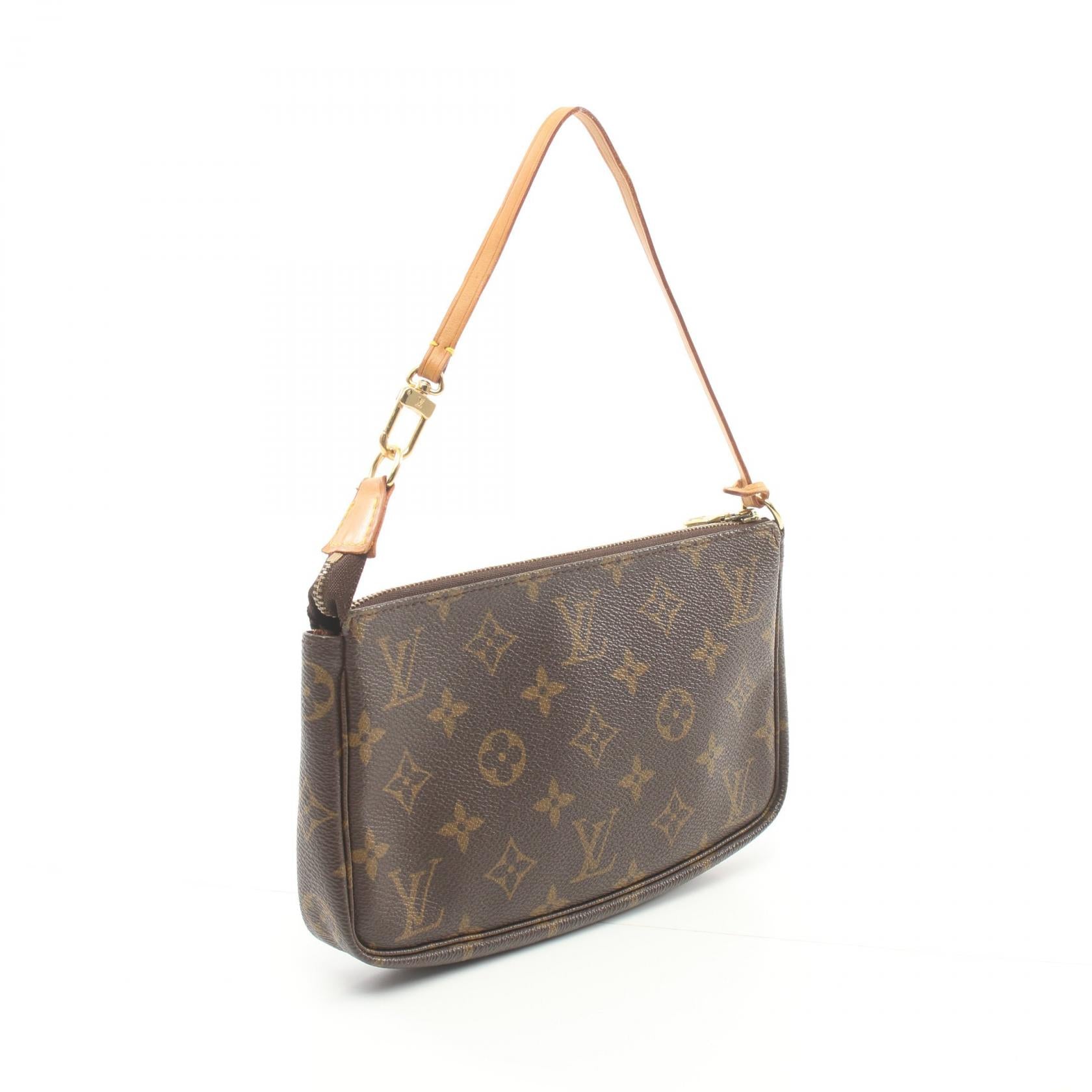 Louis Vuitton Monogram Pochette Accesoires  Canvas Handbag M51980 in Good Condition