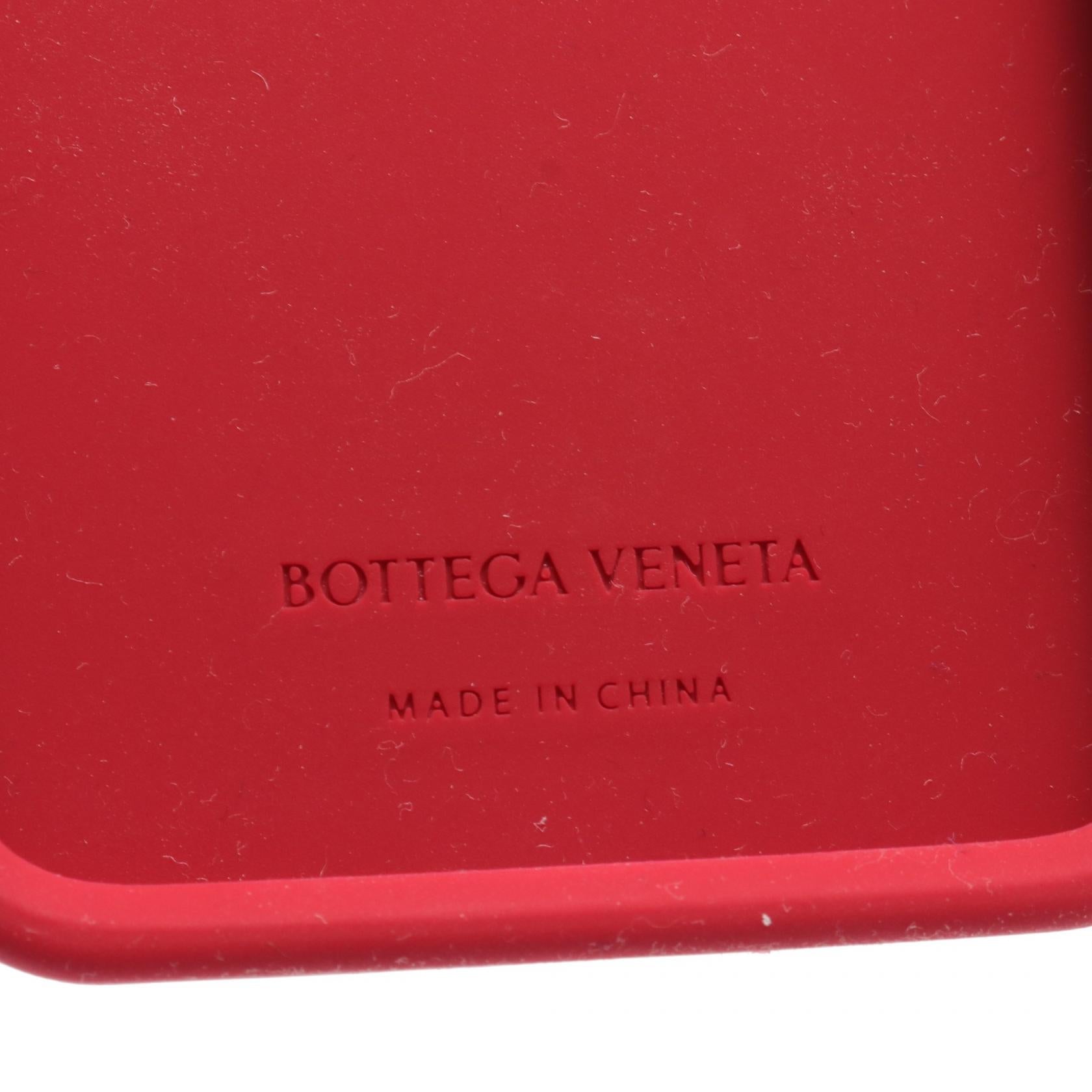 Bottega Veneta Intrecciato iPhone 13 Pro Case Red