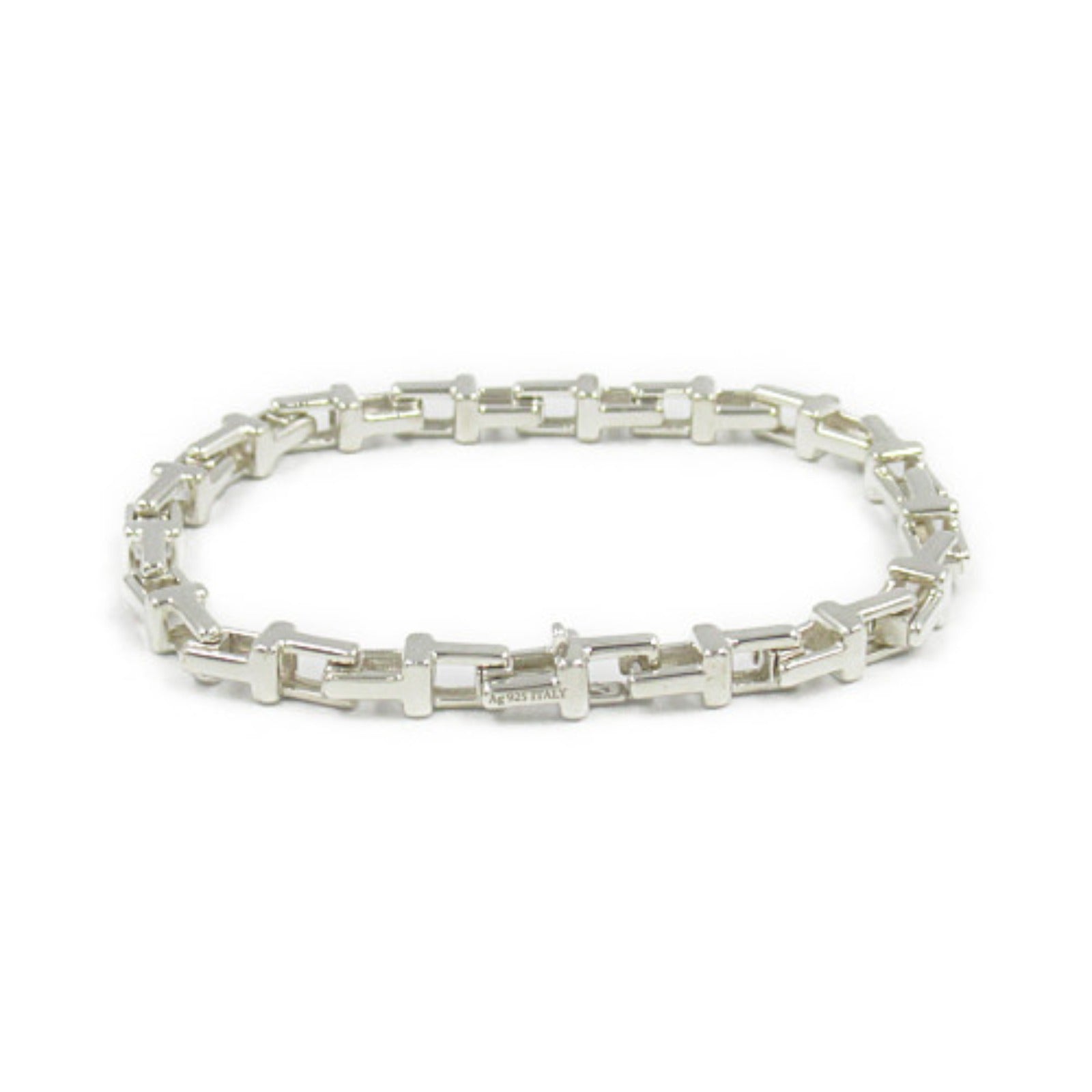 Tiffany & Co Silver 925 T Narrow Bracelet