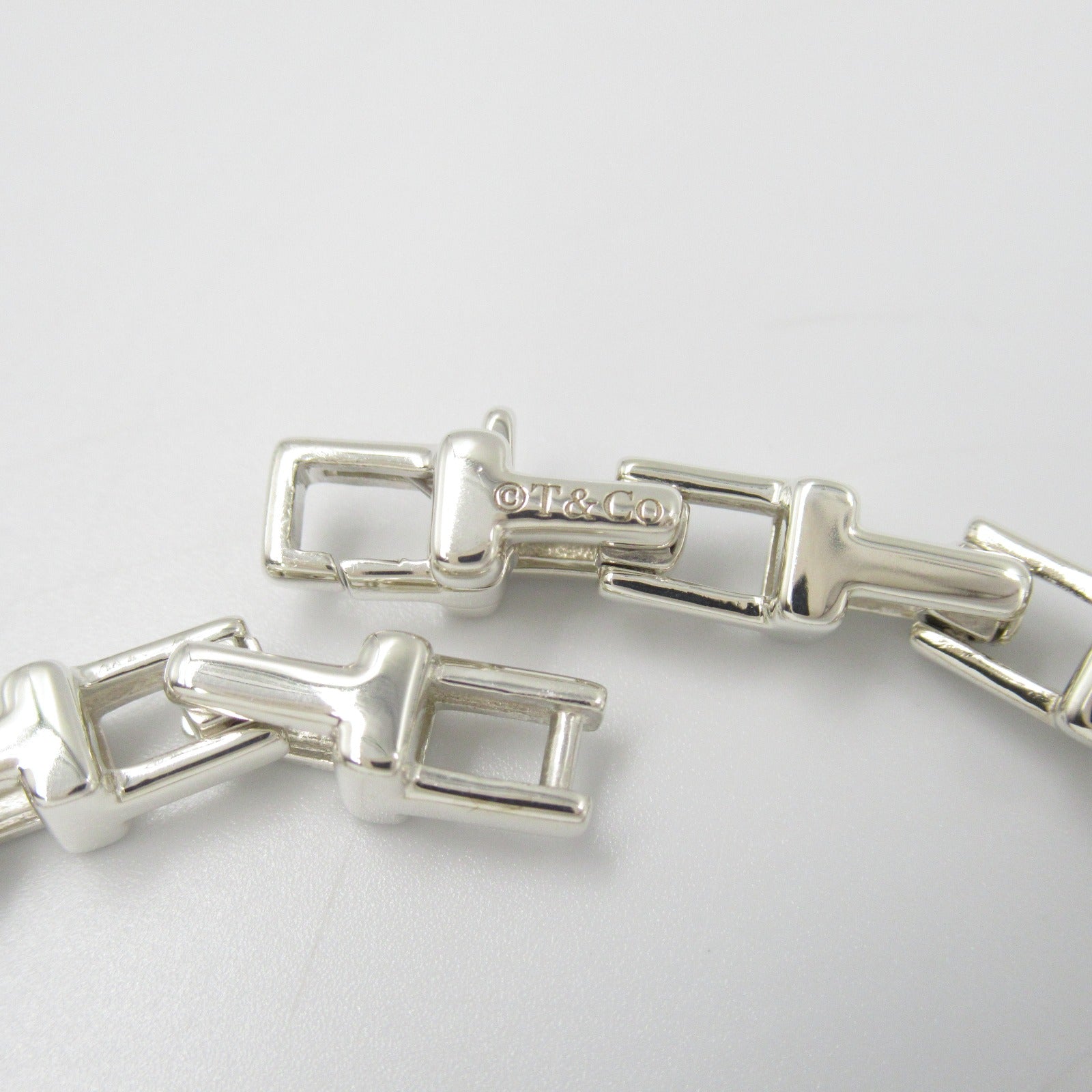 Tiffany & Co Silver 925 T Narrow Bracelet