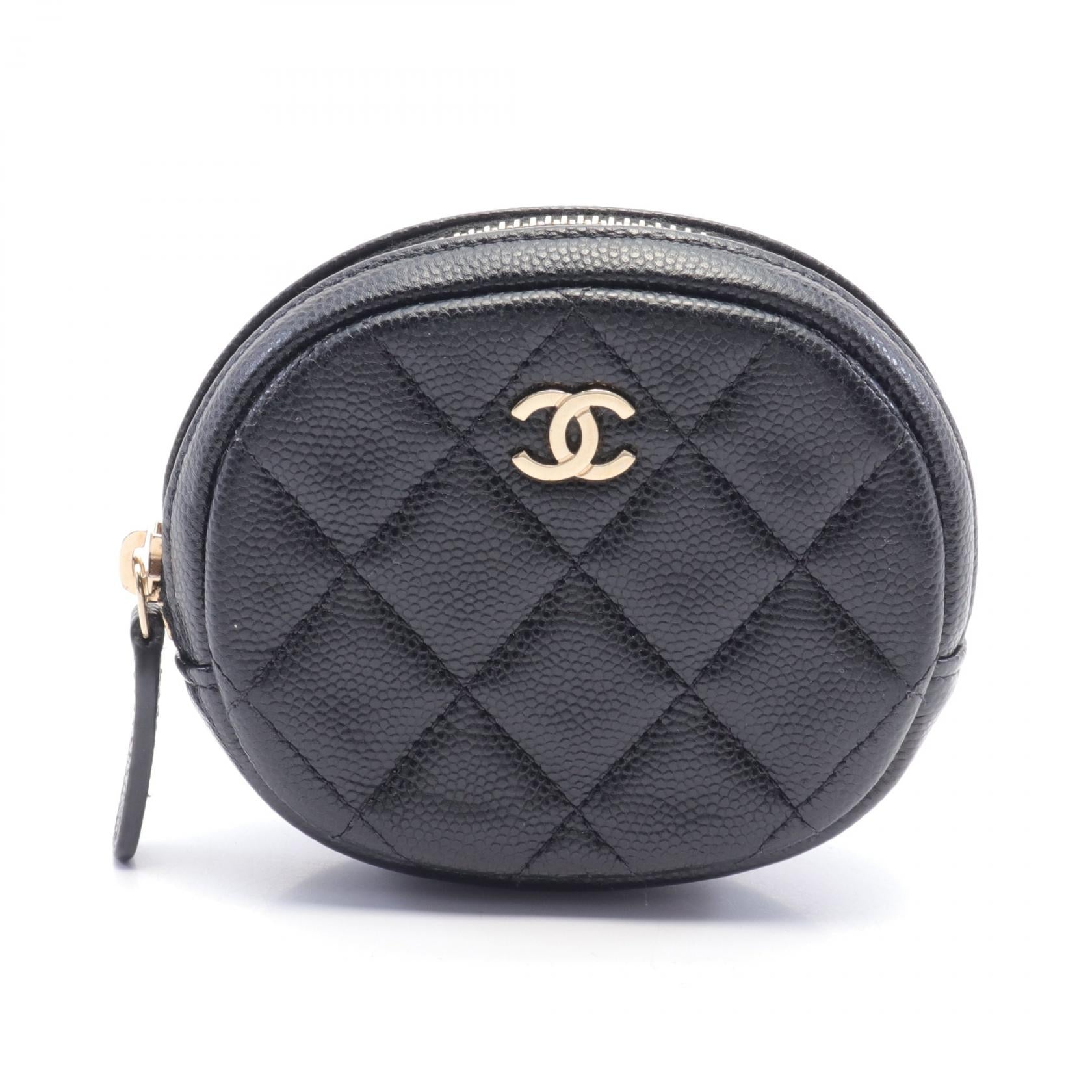 Chanel CC Caviar Coin Case Leather Coin Case AP0217 in Great Condition