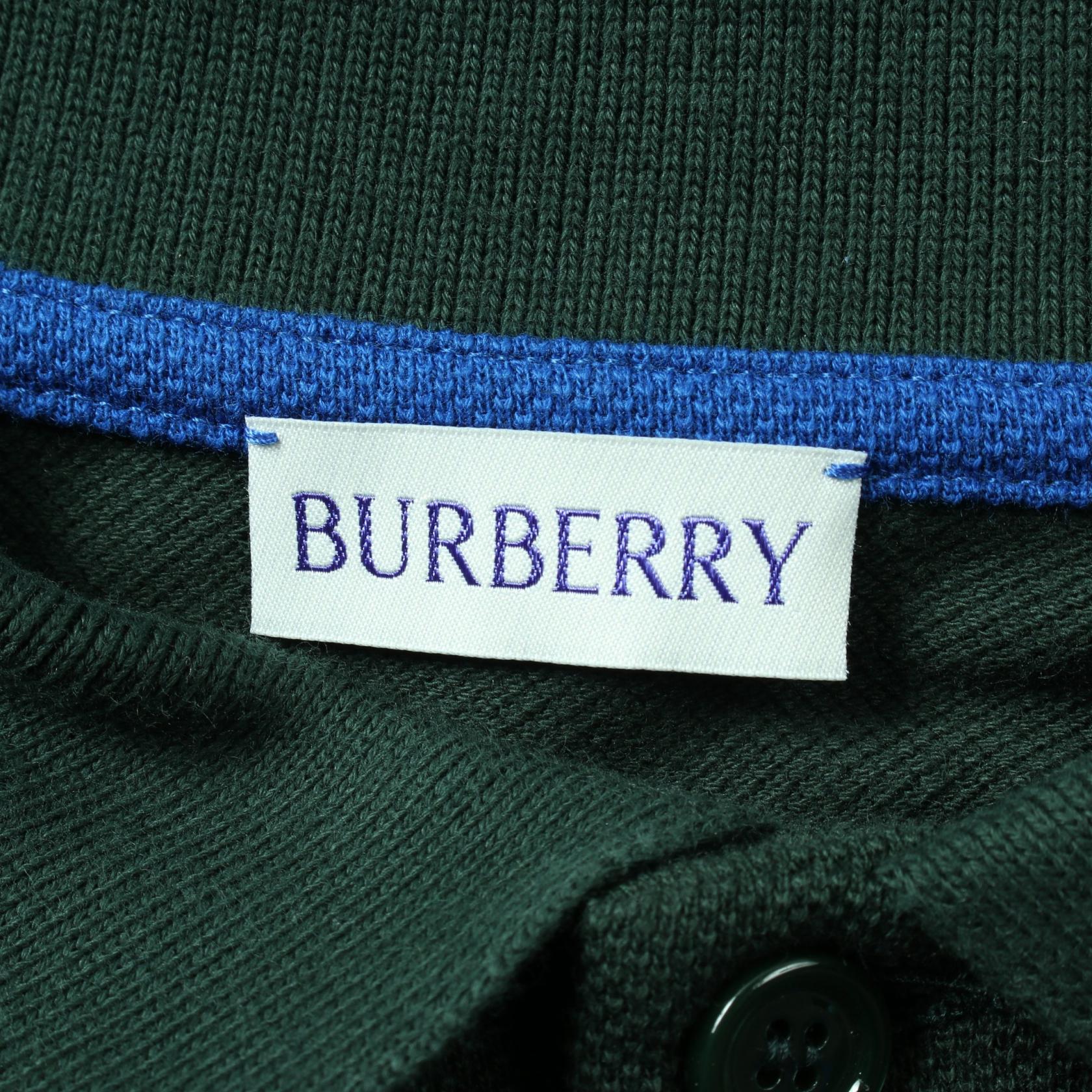 Burberry Cotton Polo Shirt Green