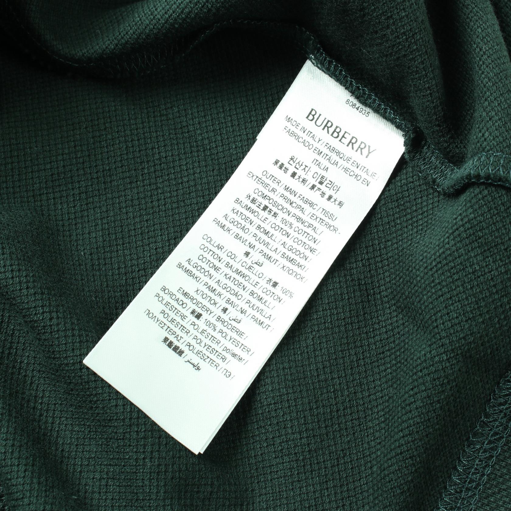 Burberry Cotton Polo Shirt Green