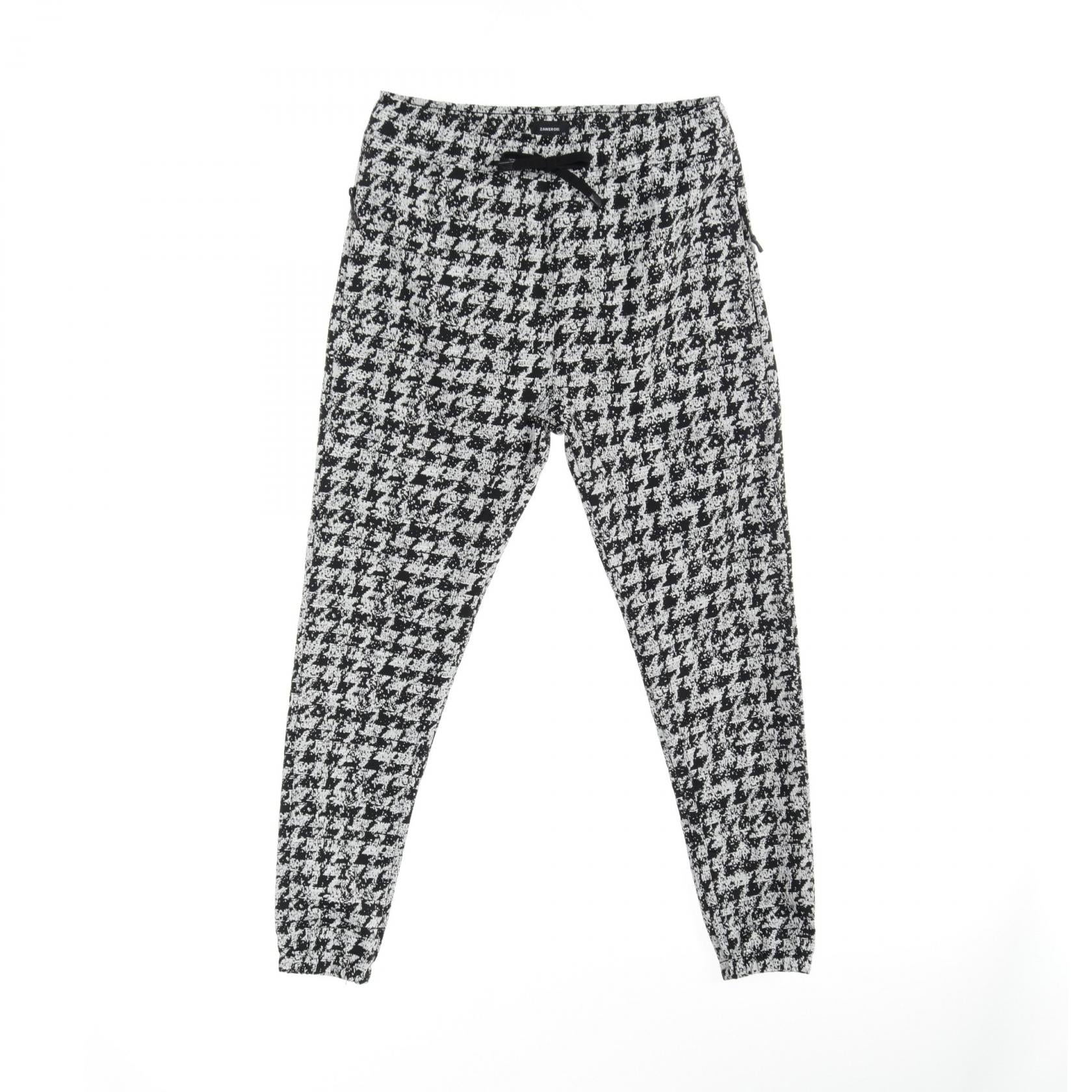 ZANEROBE Cotton Polyester Pants Black/White