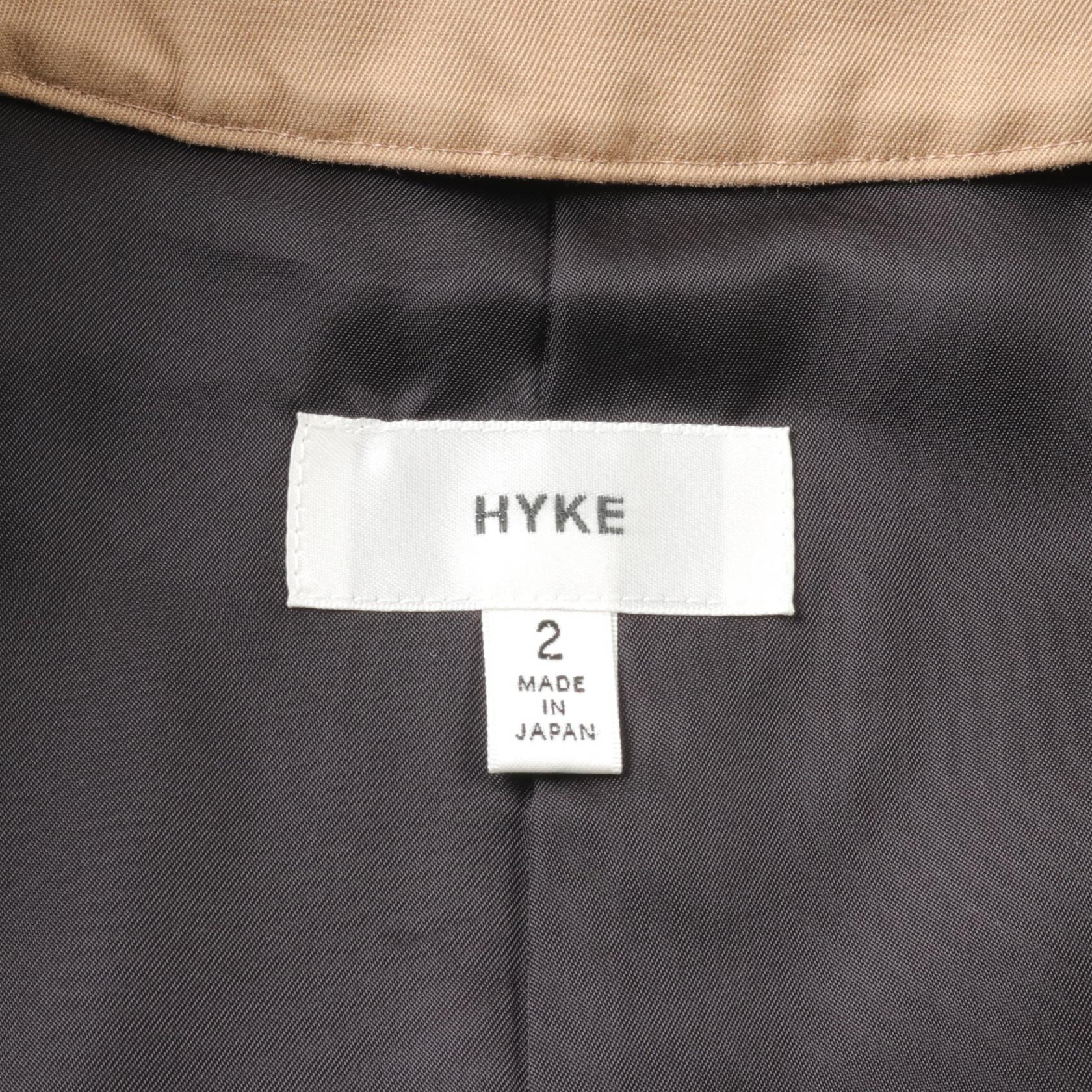 HYKE Cotton Trench Coat Beige