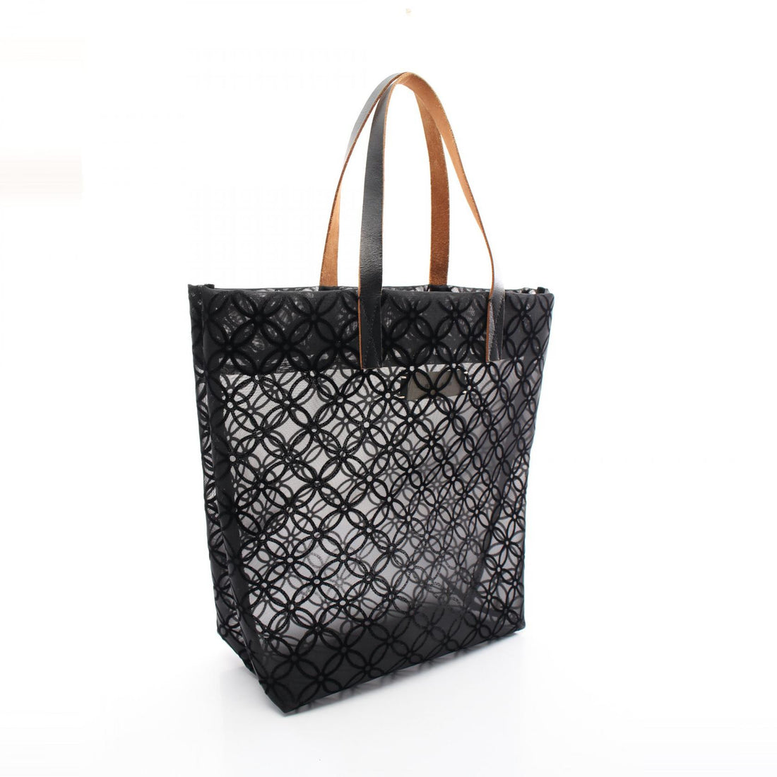 Marni Leather Polyester Tote Bag Black