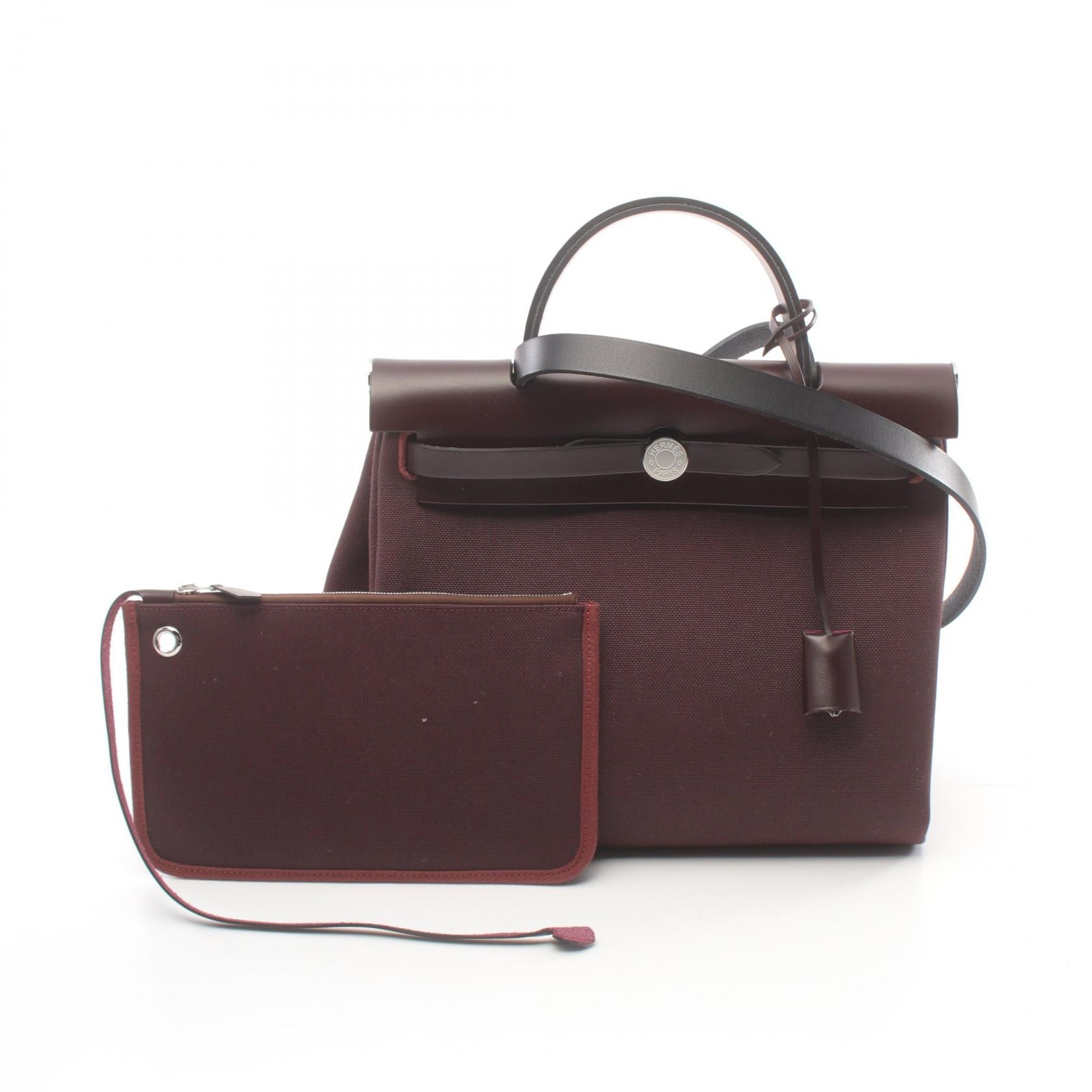 Hermes Aile Bag Zip PM Handbag Bordeaux