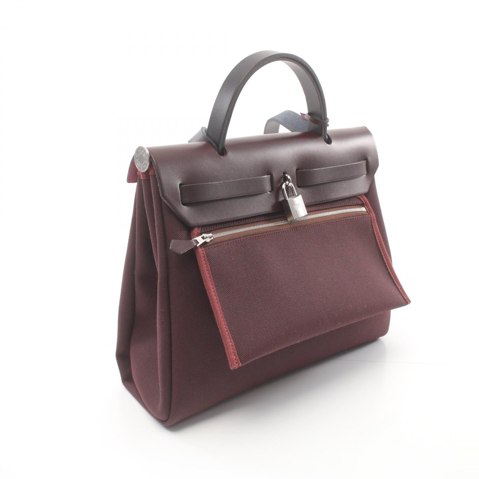 Hermes Aile Bag Zip PM Handbag Bordeaux