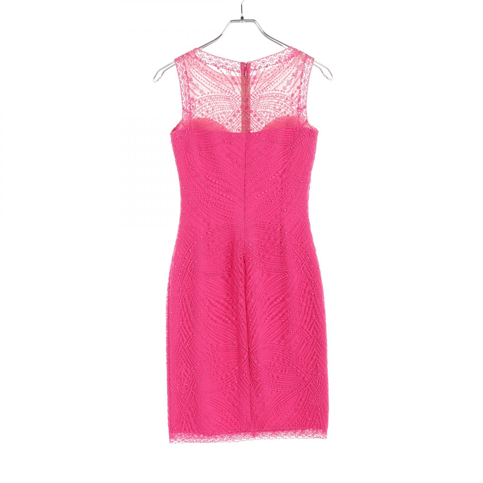 TADASHI SHOJI Tulle Dress Polyester Pink