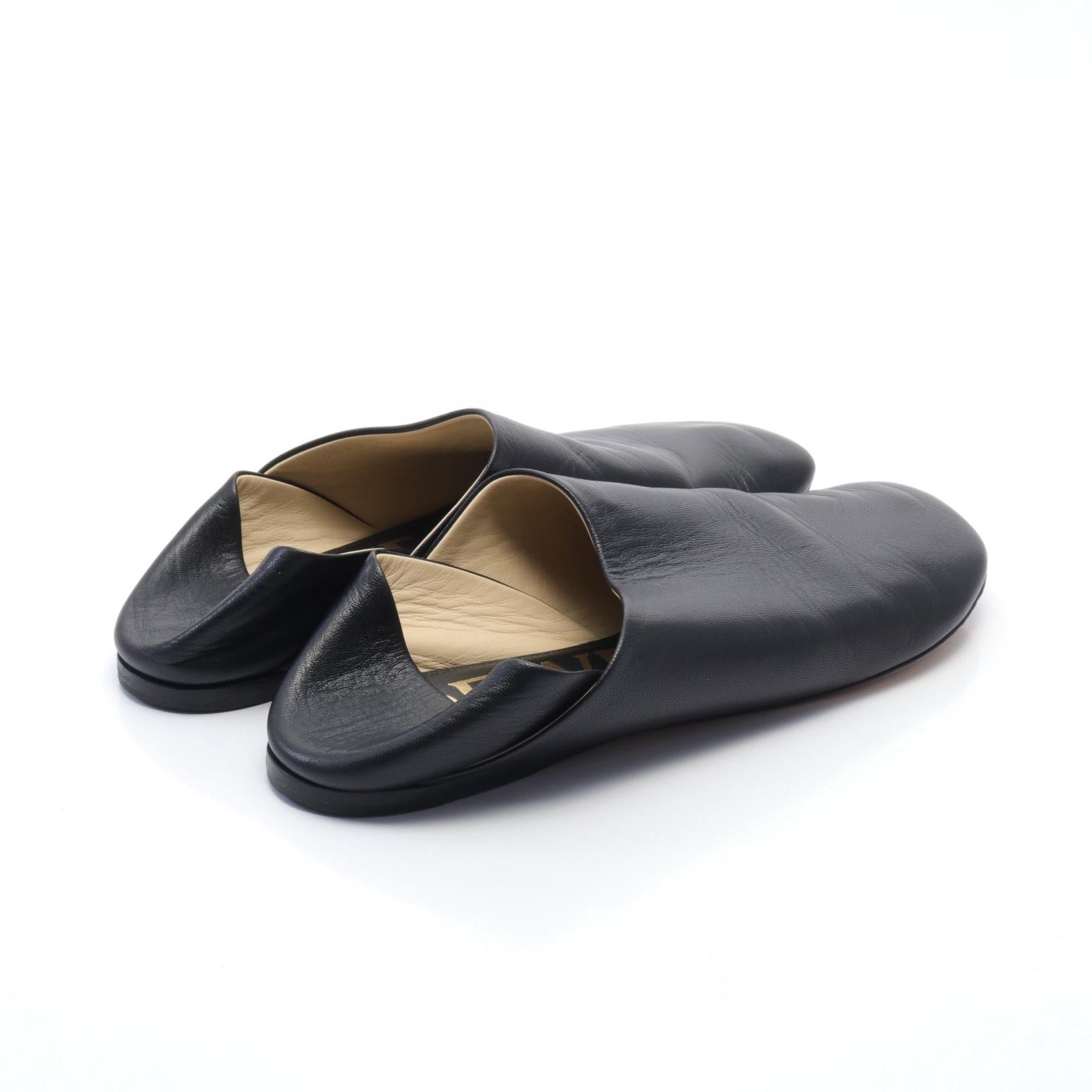 Loewe Leather Toy Slipper Shoes Black