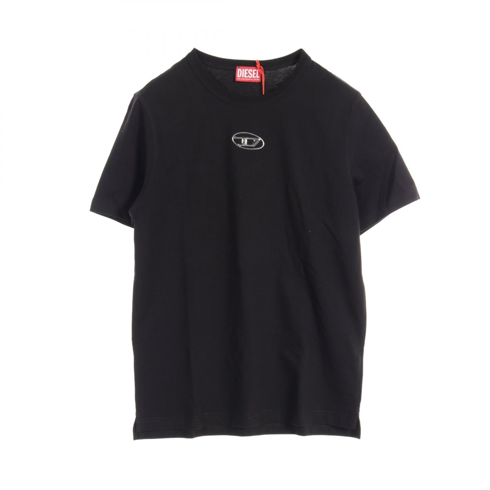 DIESEL T-ADJUST-OD Cotton T-Shirt Black