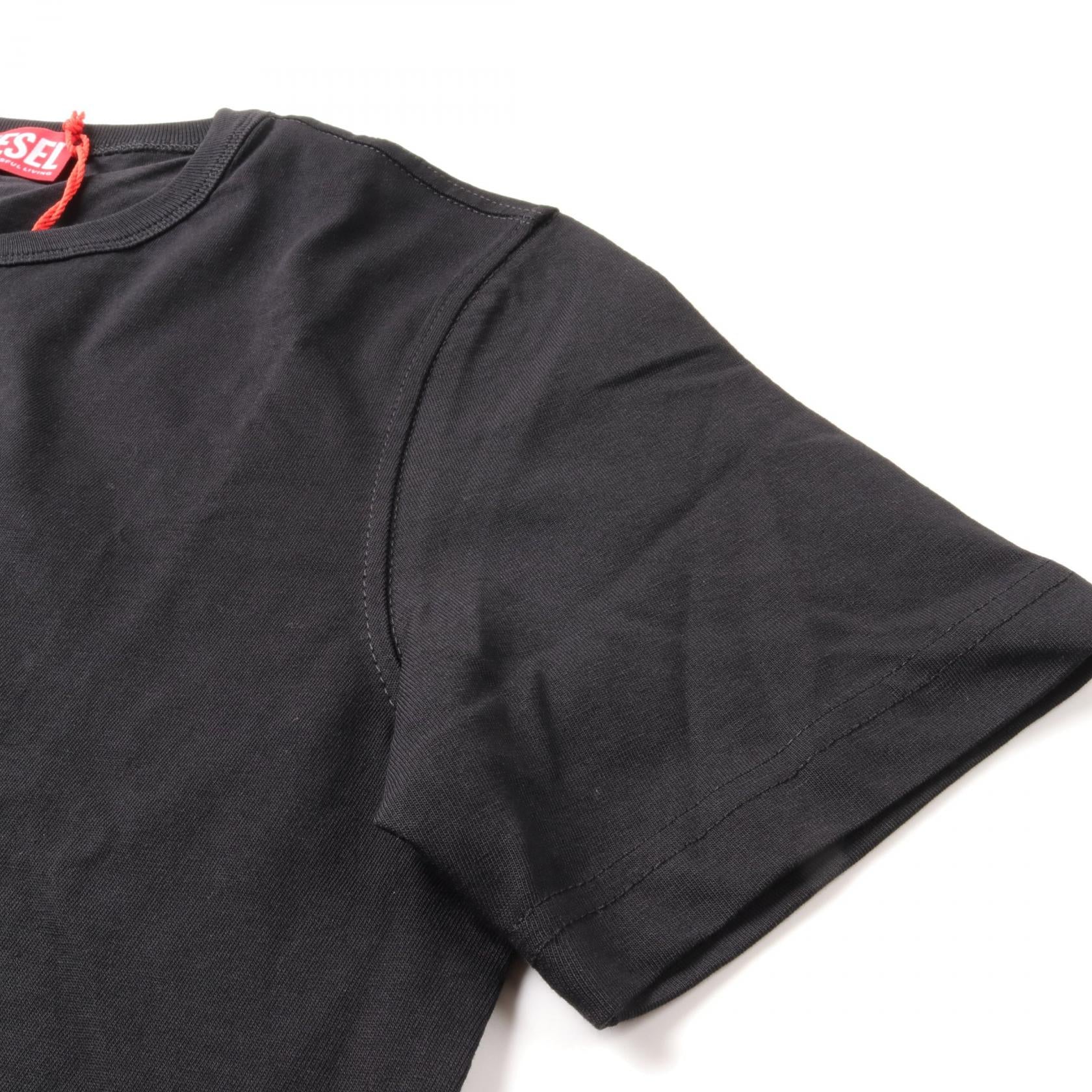 DIESEL T-ADJUST-OD Cotton T-Shirt Black