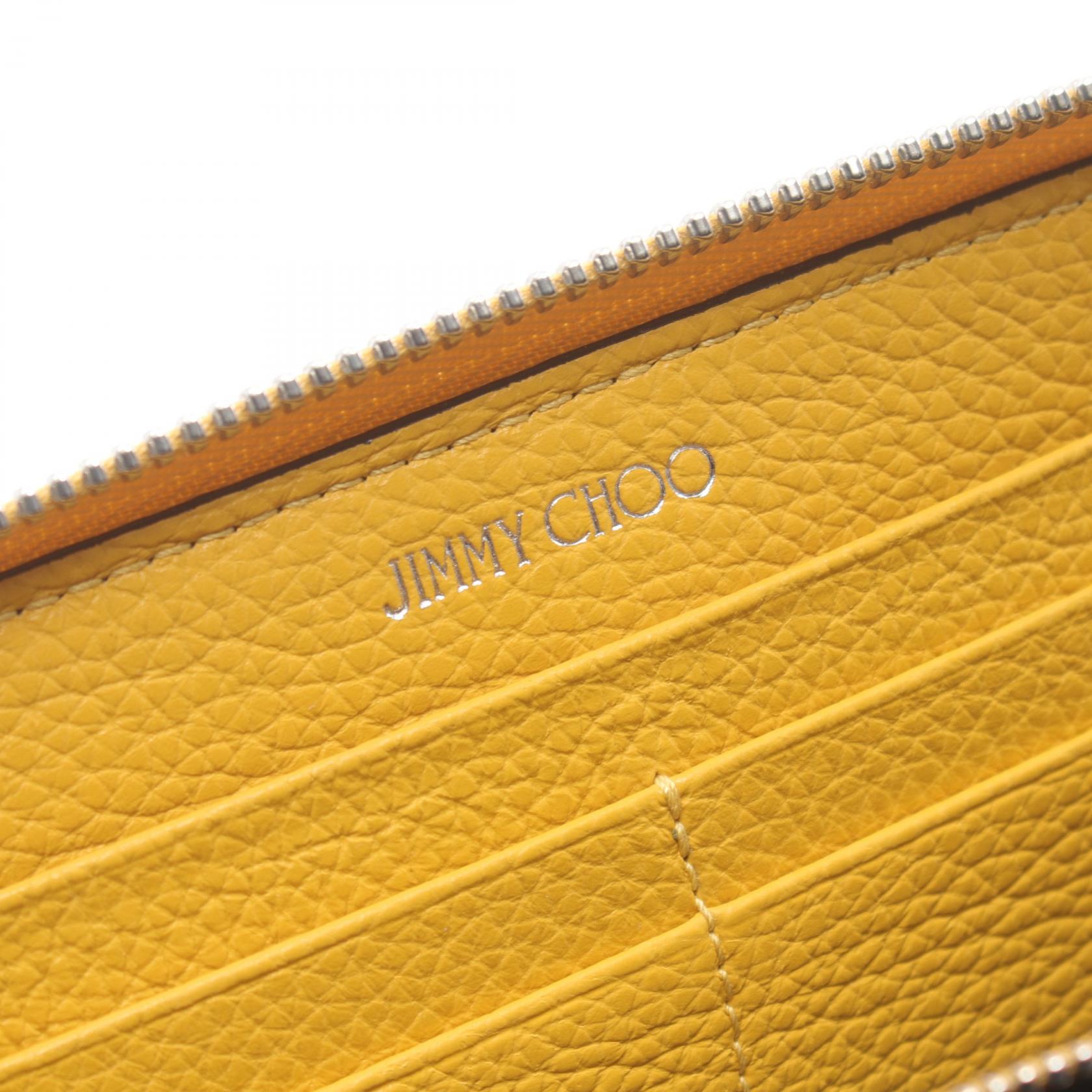 Jimmy Choo Leather Round Long Wallet