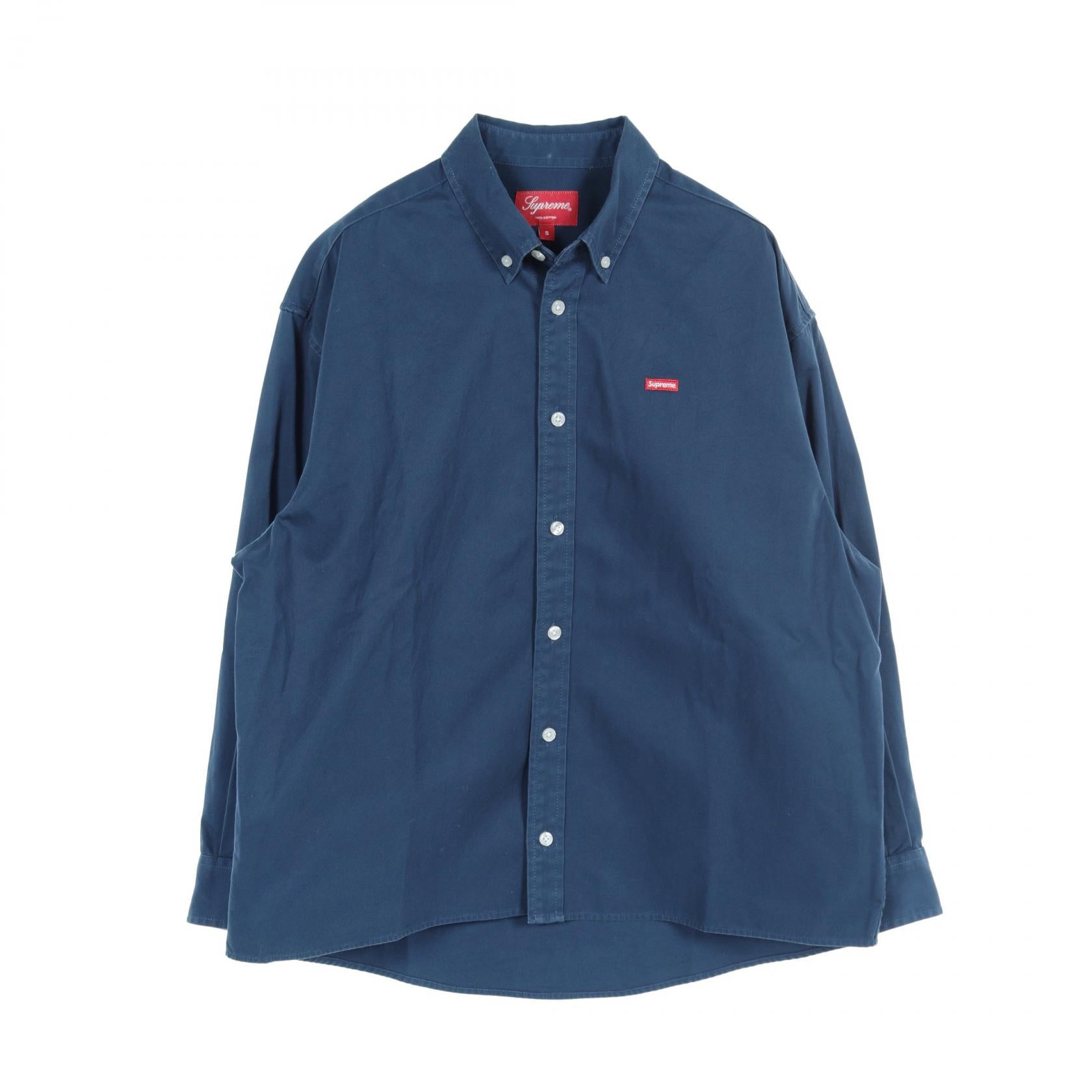 Supreme Small Box Cotton Shirt Navy