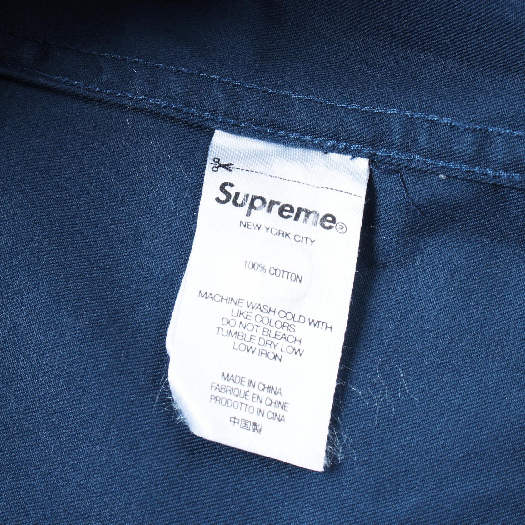 Supreme Small Box Cotton Shirt Navy