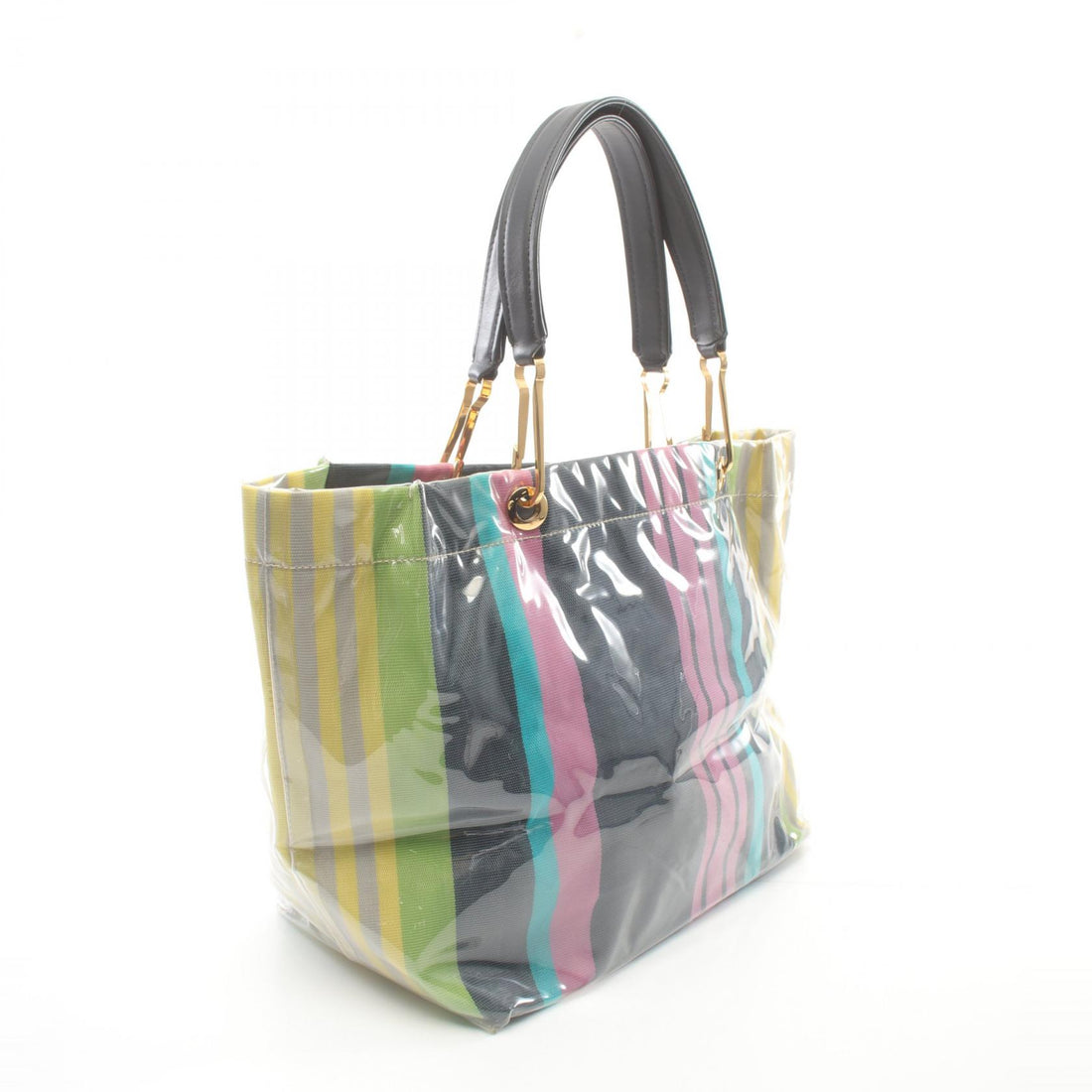 MARNI Glossy Grip Tote Bag Vinyl Leather