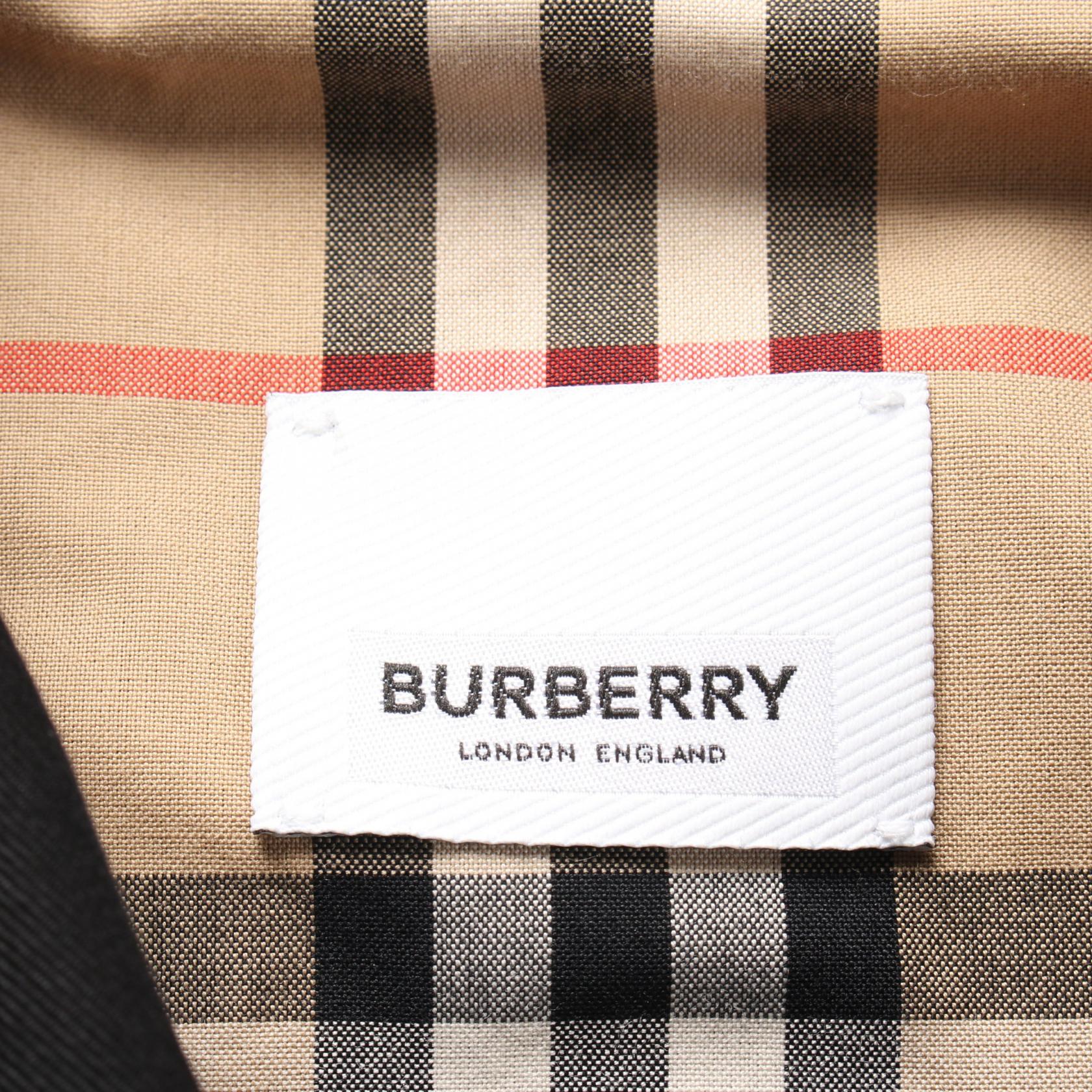 Burberry Cotton Coat Black UK4 US2