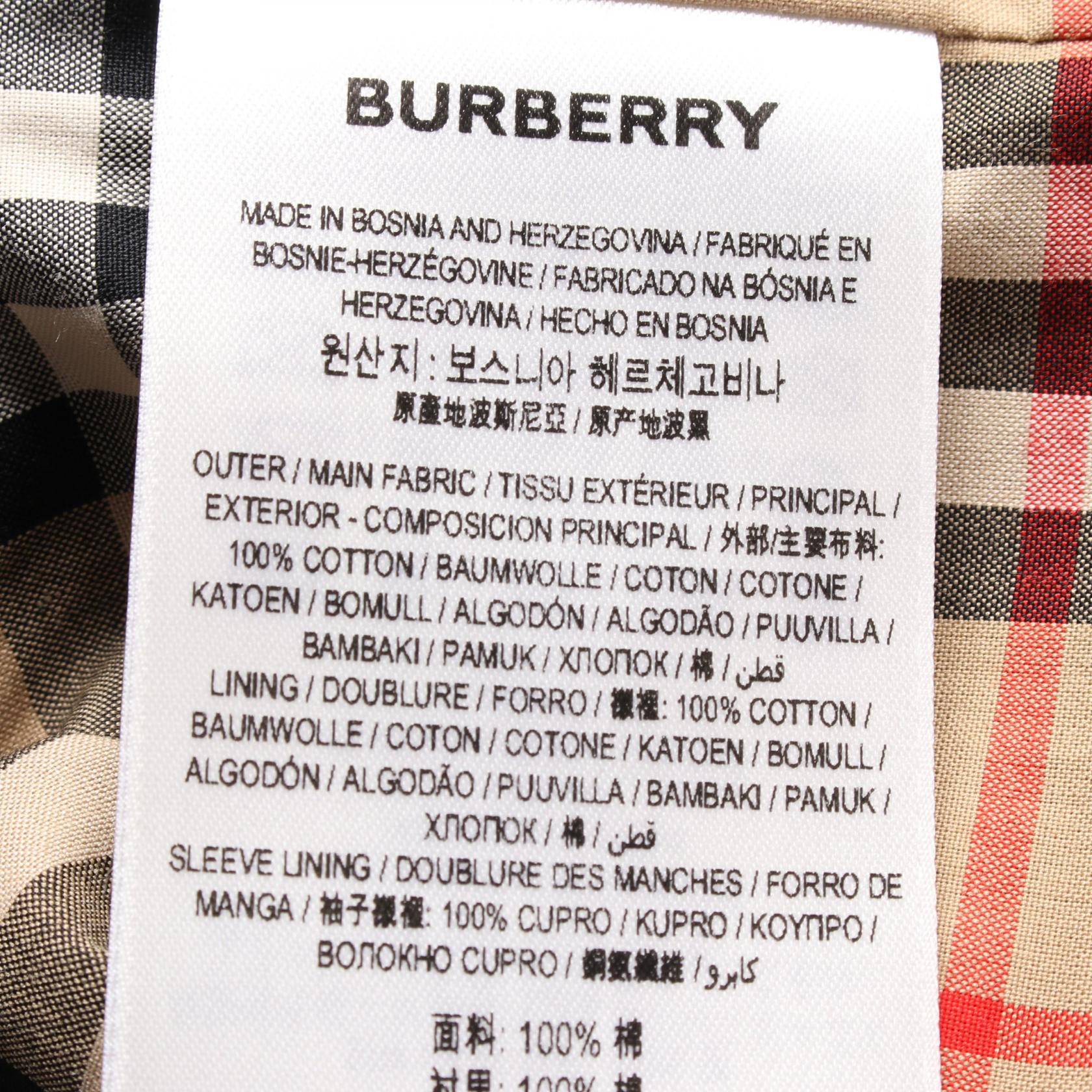 Burberry Cotton Coat Black UK4 US2