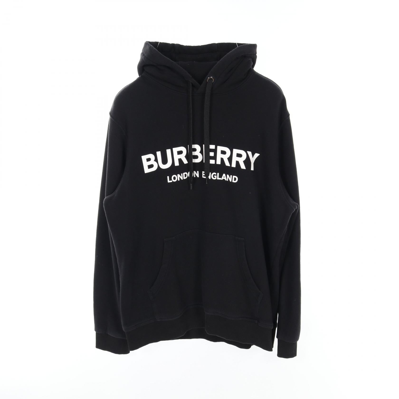 Burberry Cotton Hoodie Sweatshirt Black