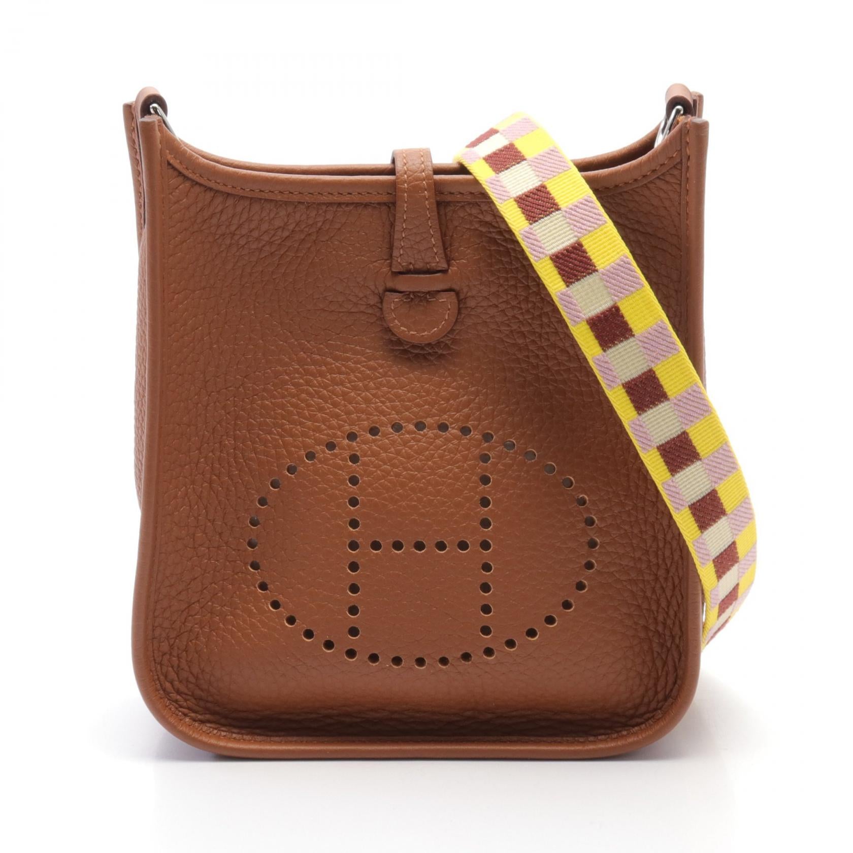 Hermes Evelyne TPM Shoulder Bag Brown