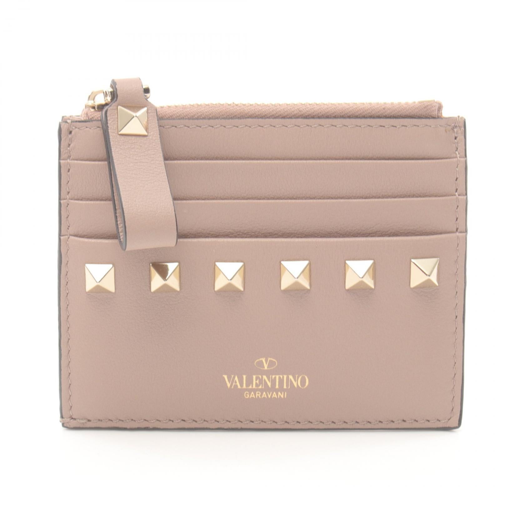 Valentino Garavani Rockstuds Leather Coin Case