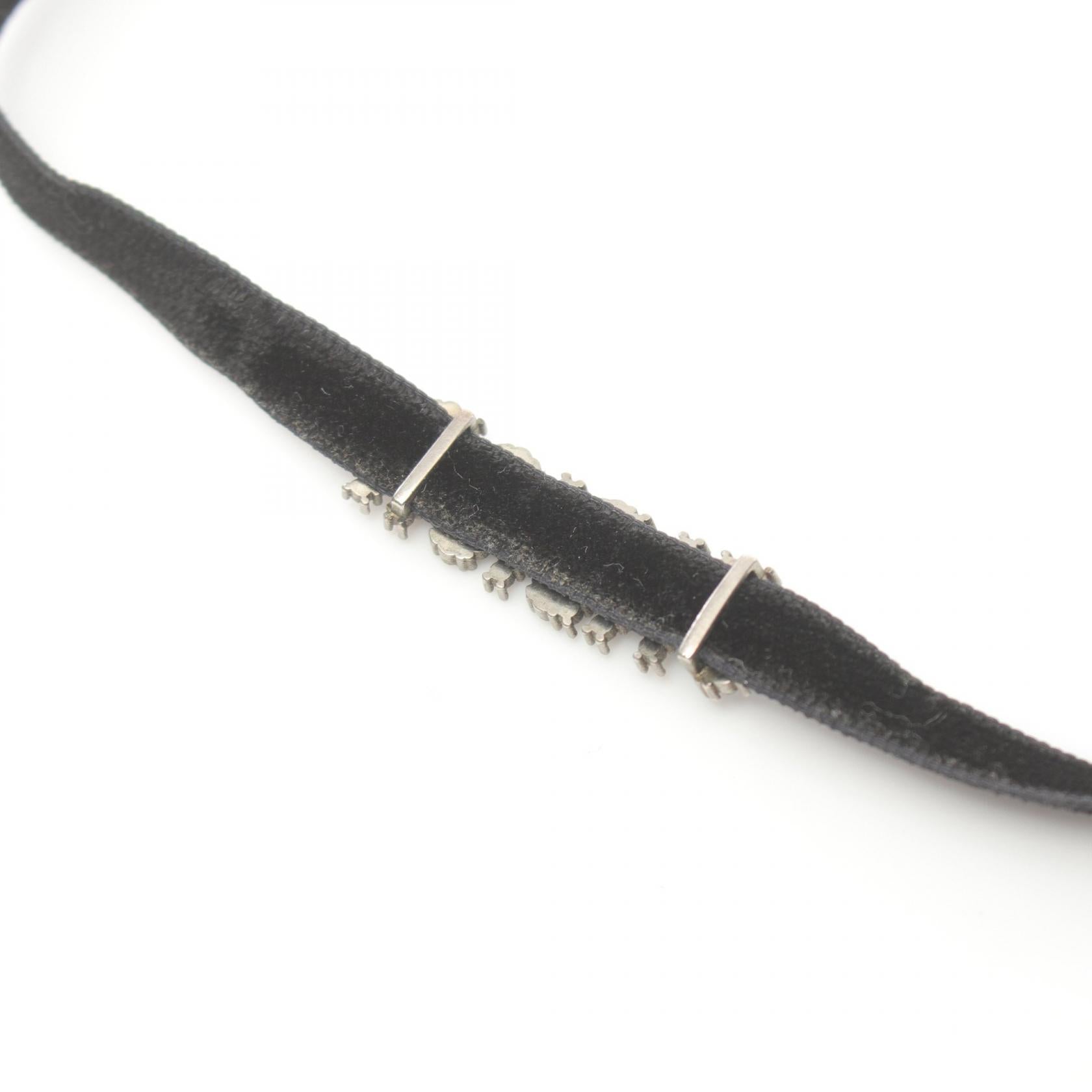 Dior J'ADIOR Choker Stainless Steel Velour Rhinestone