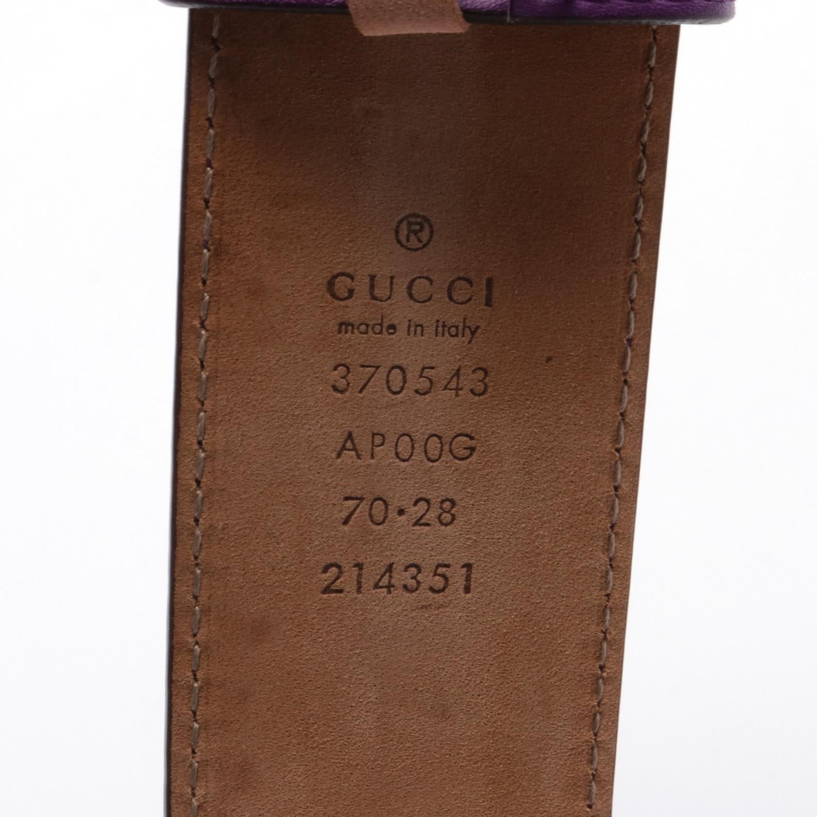 Gucci Leather Interlocking G Belt