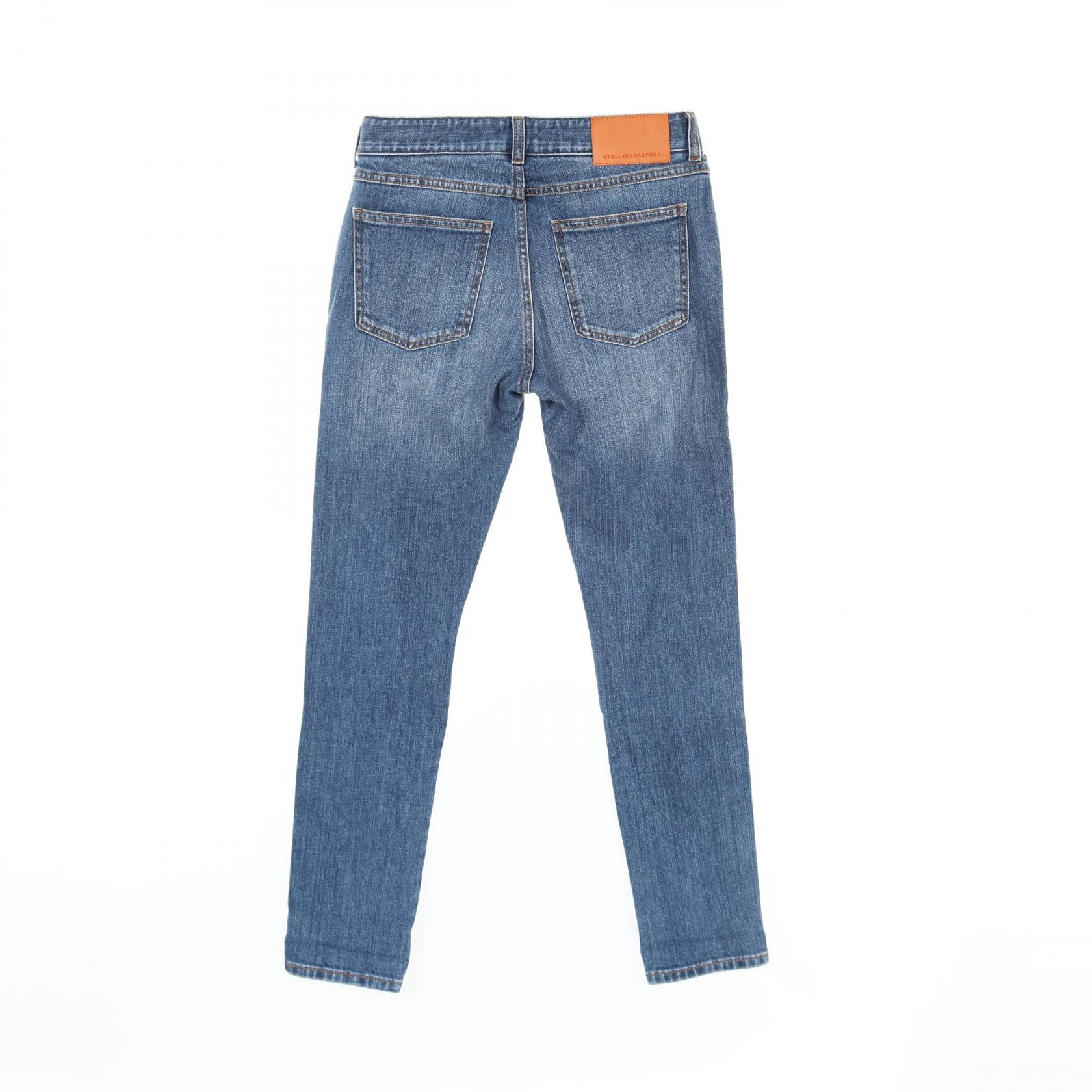 Stella McCartney Denim Pants Cotton Blue