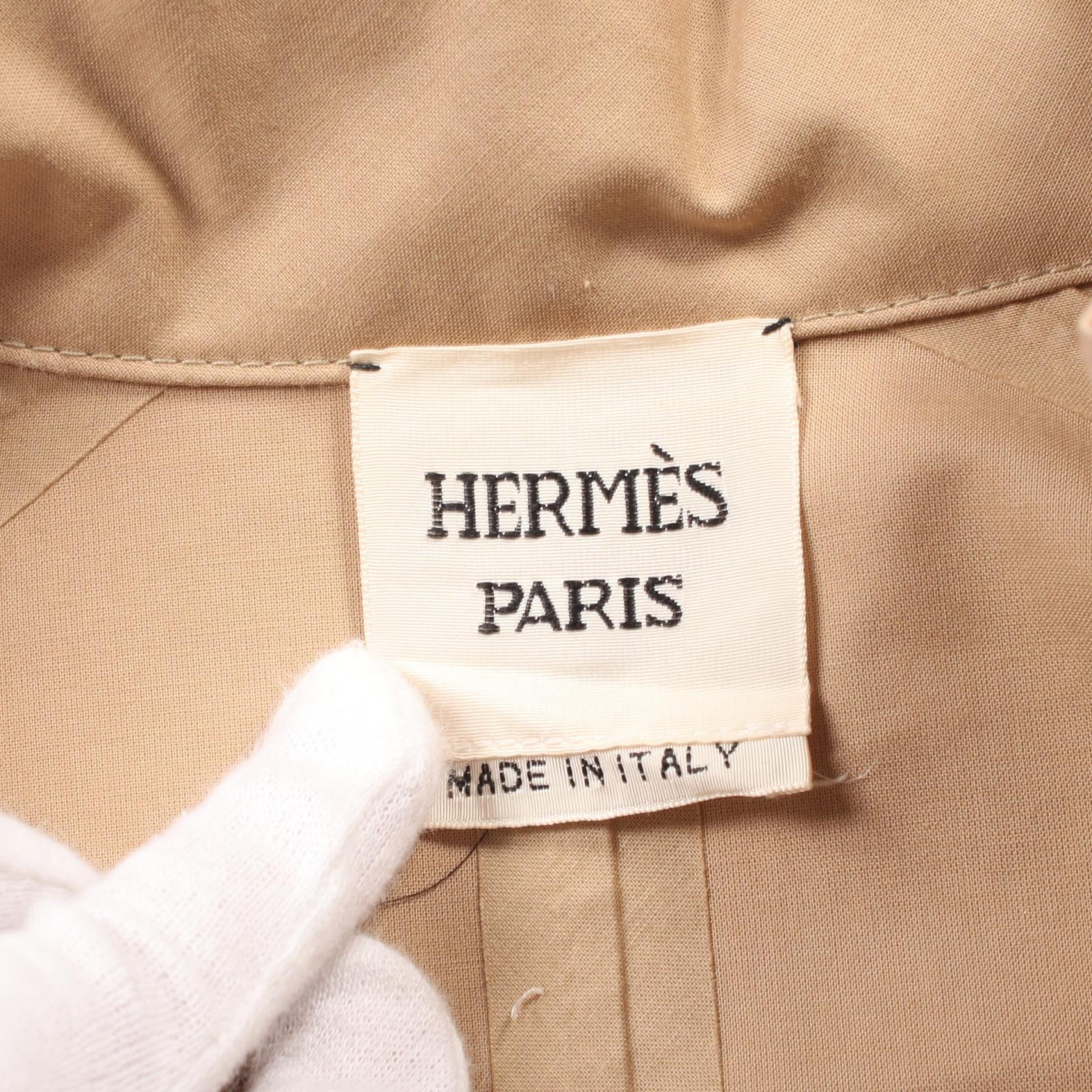 Hermes Cotton Beige Outerwear for Women