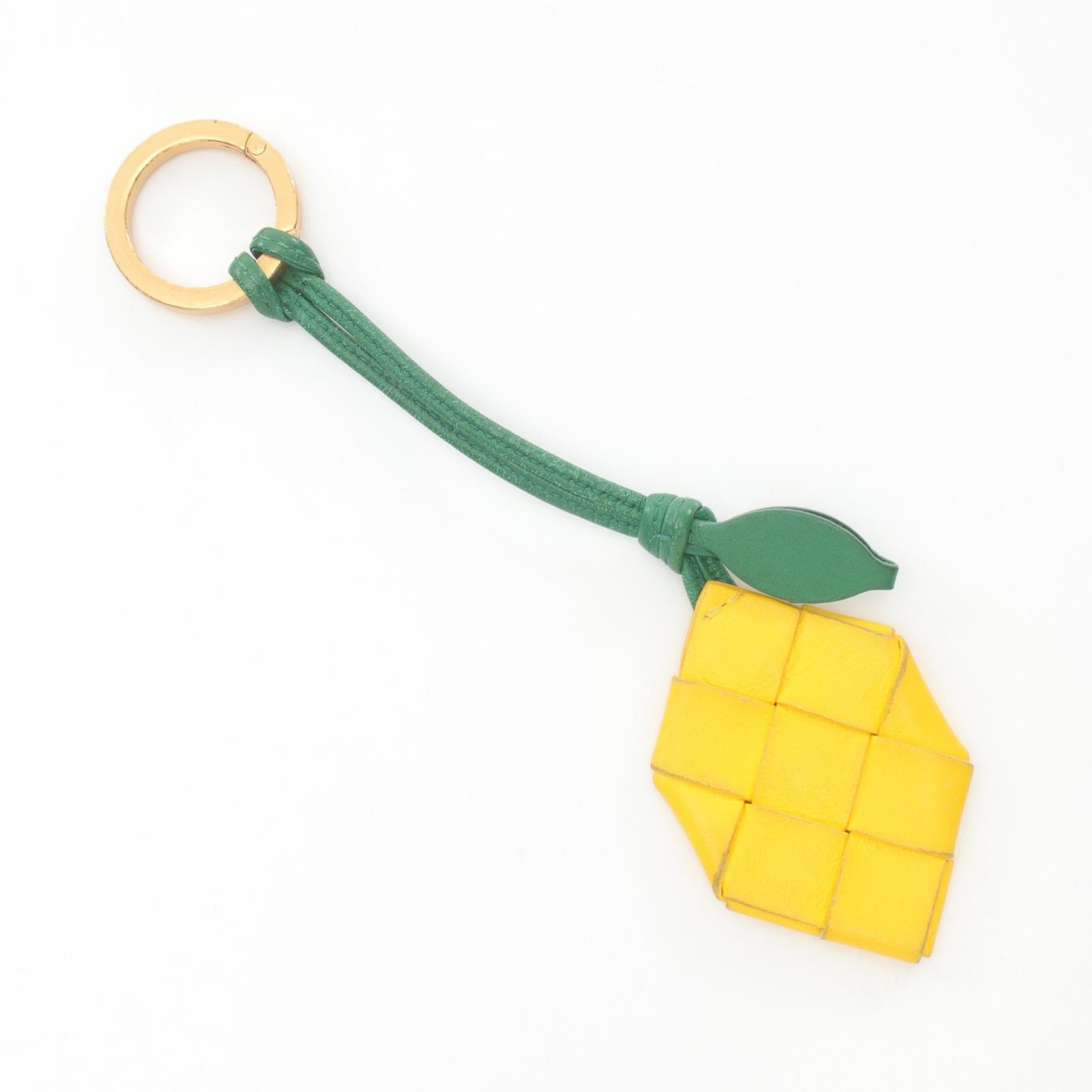 Bottega Veneta Leather Keychain Accessory