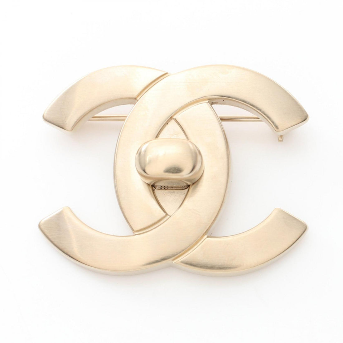 Chanel Coco Mark Brooch Gold Plated