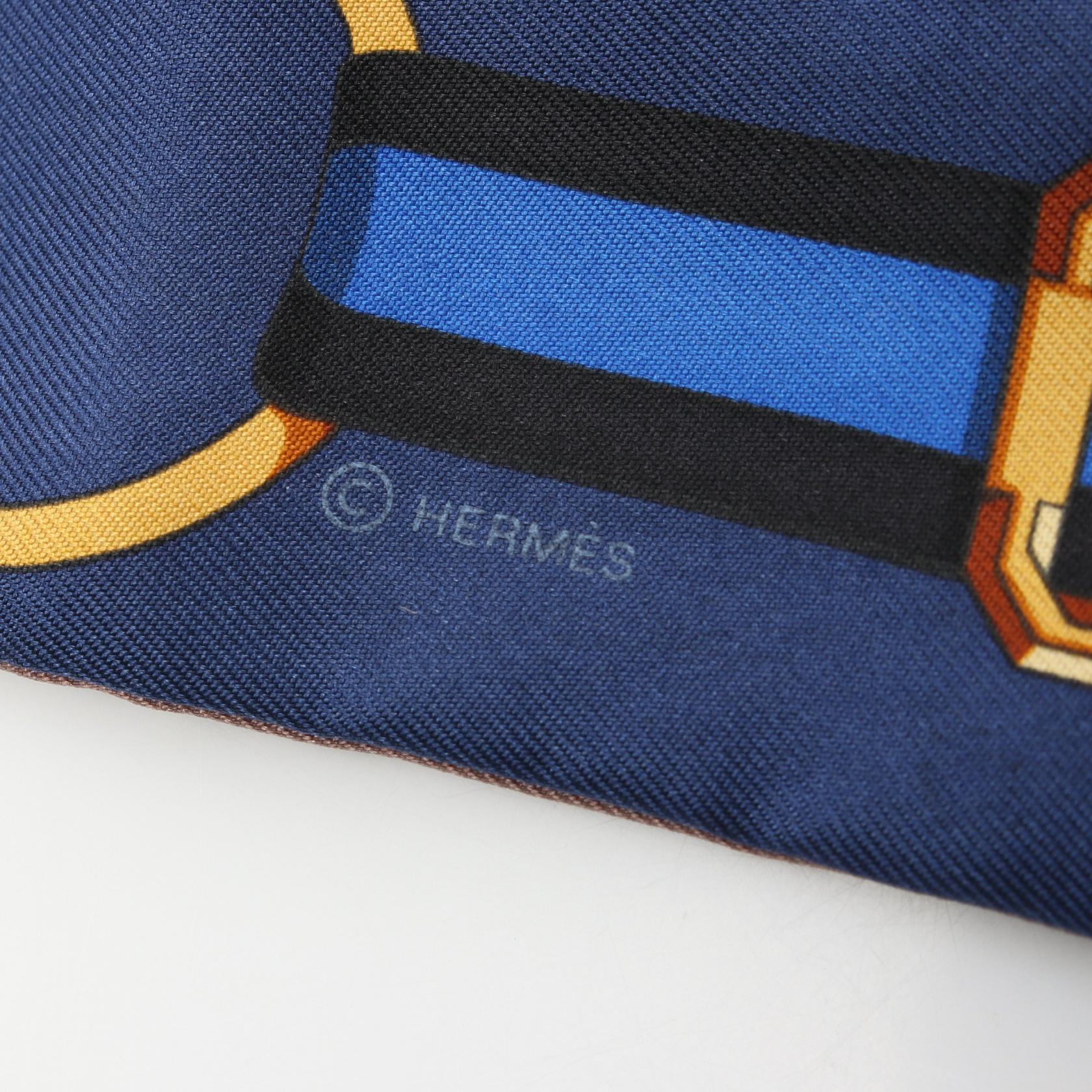 Hermes Silk Twilly Grand Tralala Scarf