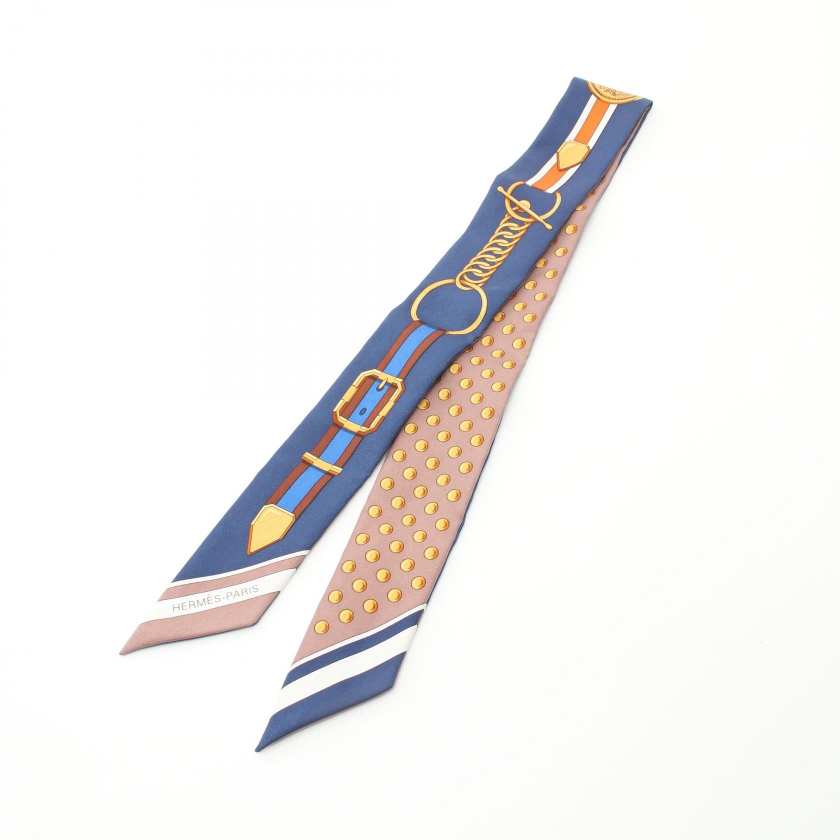 Hermes Silk Twilly Grand Tralala Scarf