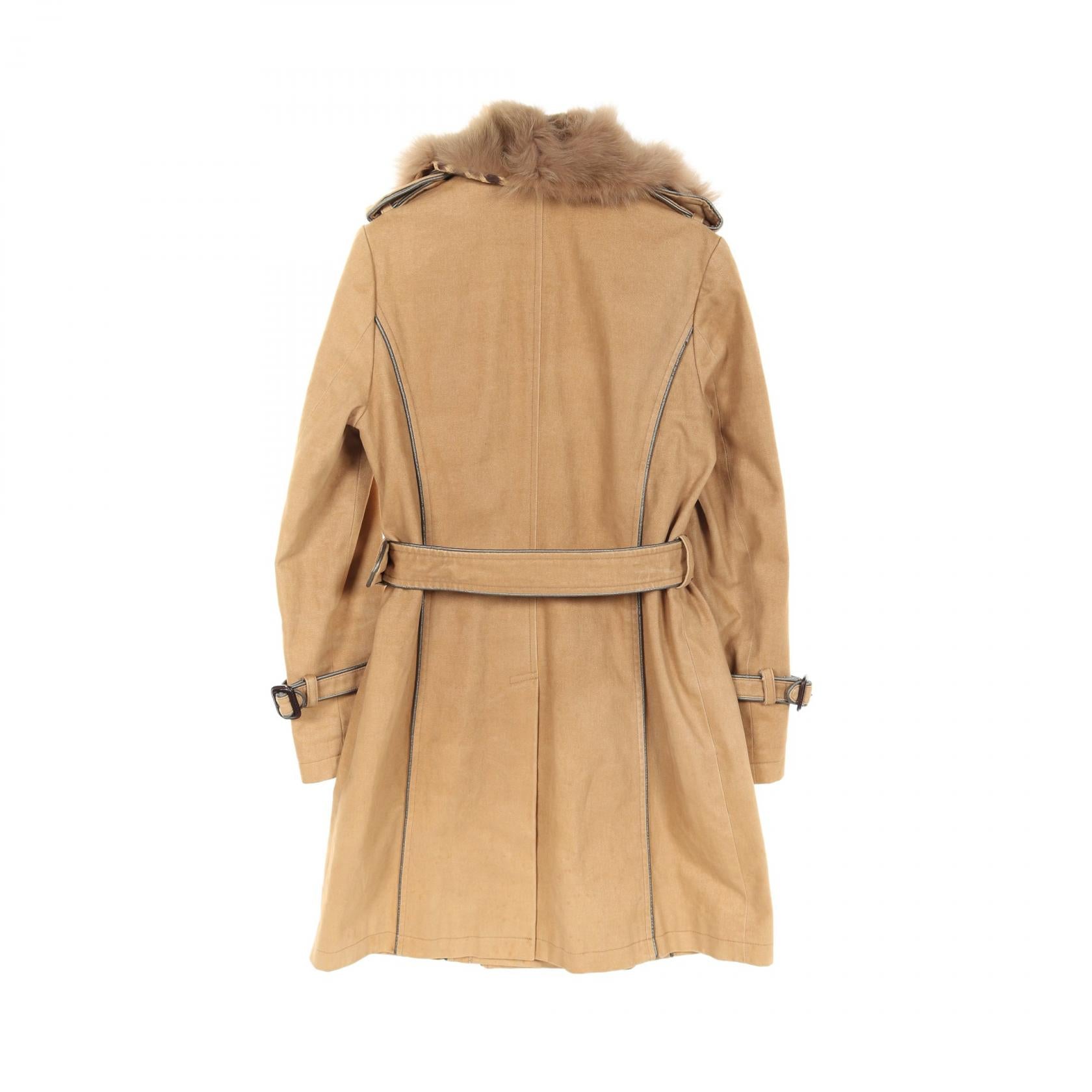 GRACE CONTINENTAL Cotton Trench Coat Beige