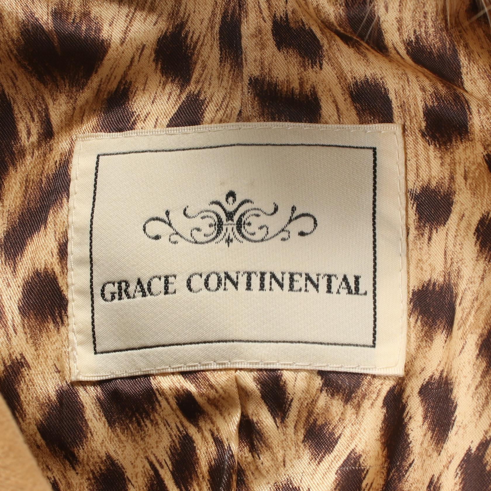 GRACE CONTINENTAL Cotton Trench Coat Beige