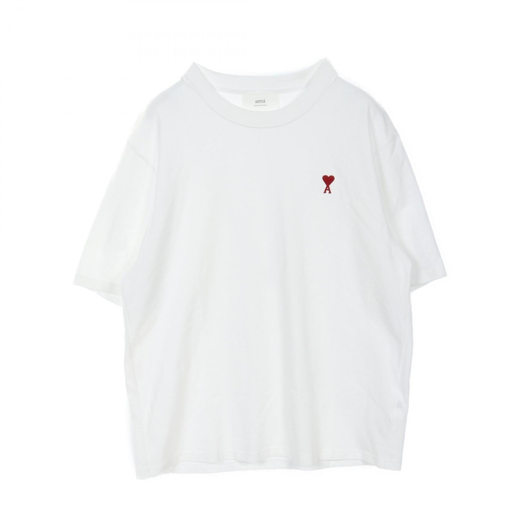 AMI Heart Logo Cotton T-Shirt BFUTS005.726